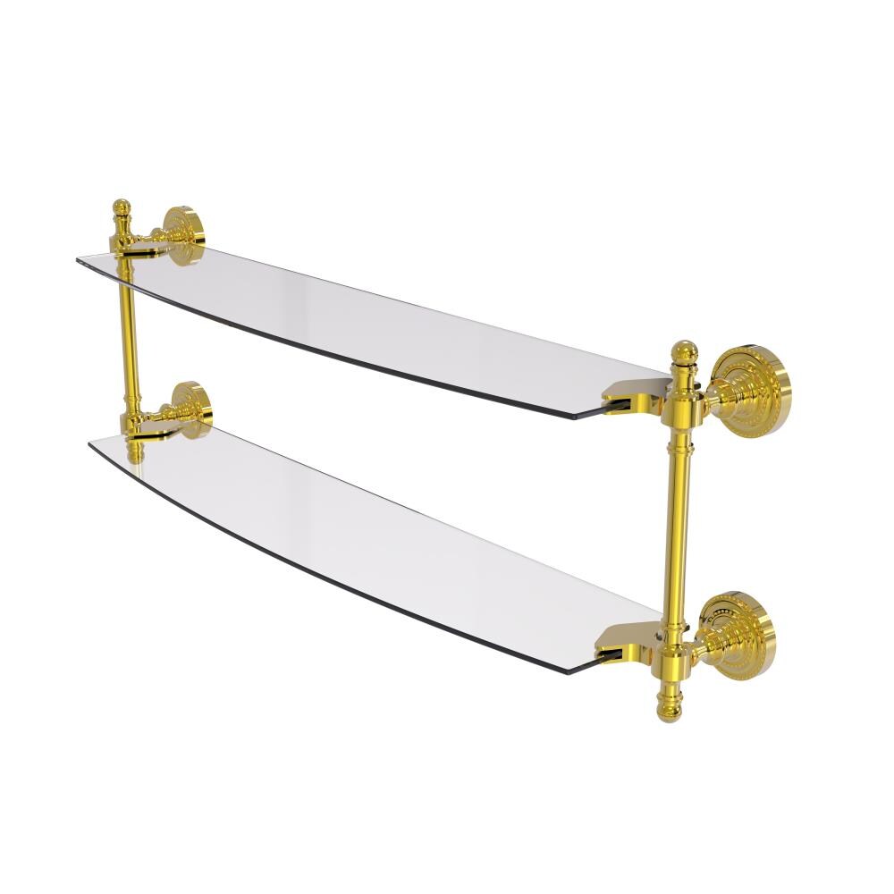 Allied Brass Matte Black Solid Brass 1-Shelf Hanging Shower Caddy 4.125-in  x 18.75-in x 2.25-in in the Bathtub & Shower Caddies department at