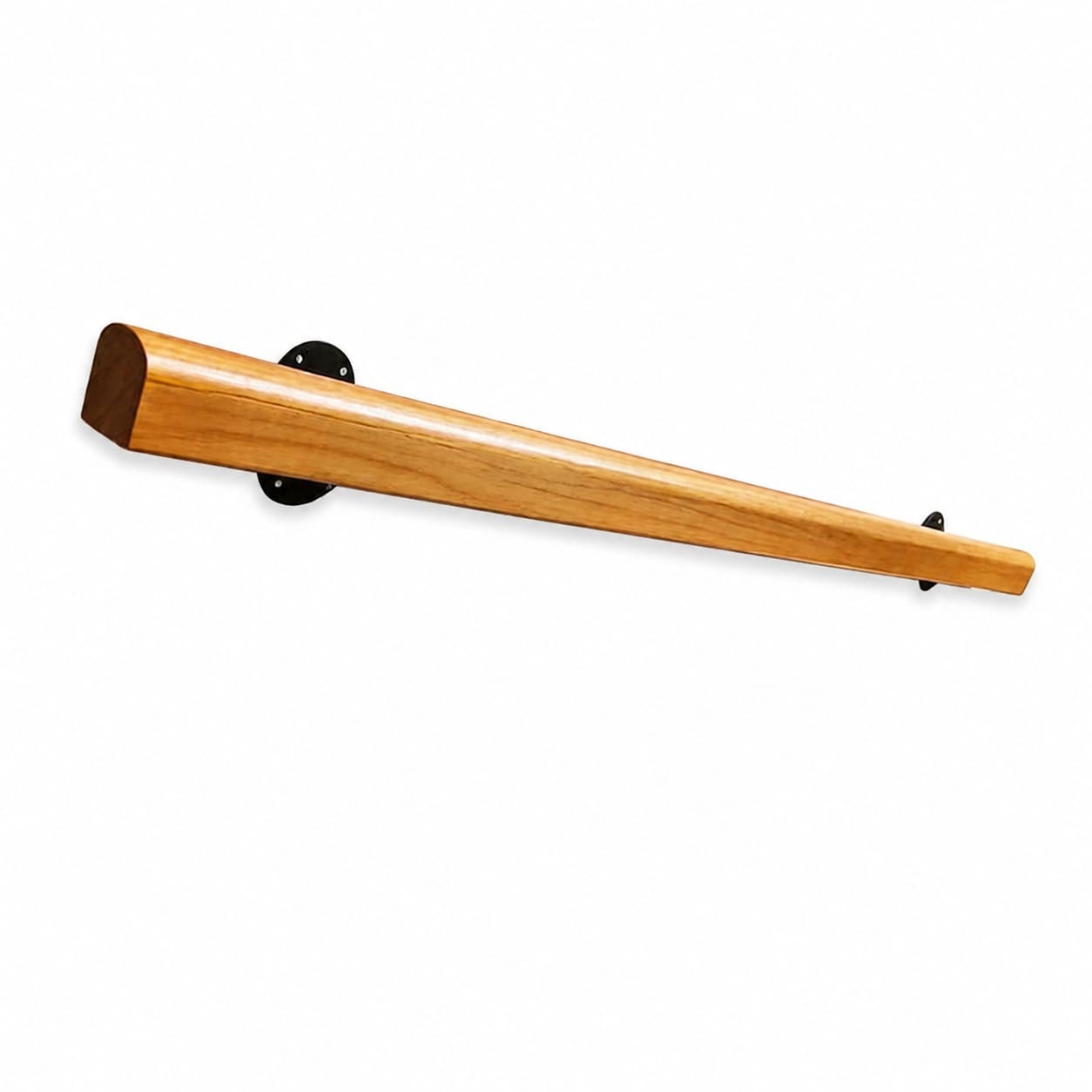 Aoibox  8 ft Wall Mounted Pine Wood Staircase Handrail with Non Slip Surface and Installation Hardware