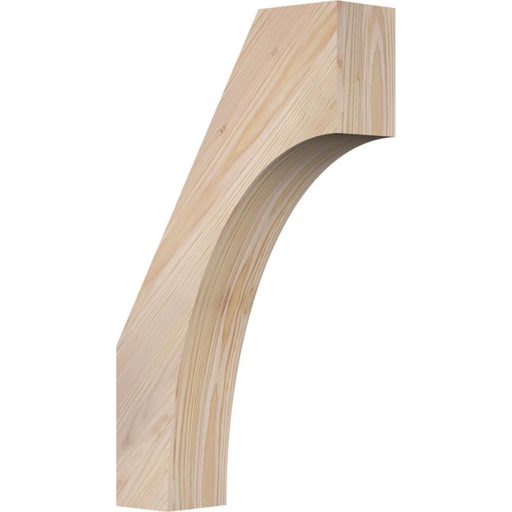 Ekena Millwork BRC04X12X20WTL00SDF 3-1/2-in x 12-in x 20-in Douglas Fir Unfinished Wood Westlake smooth