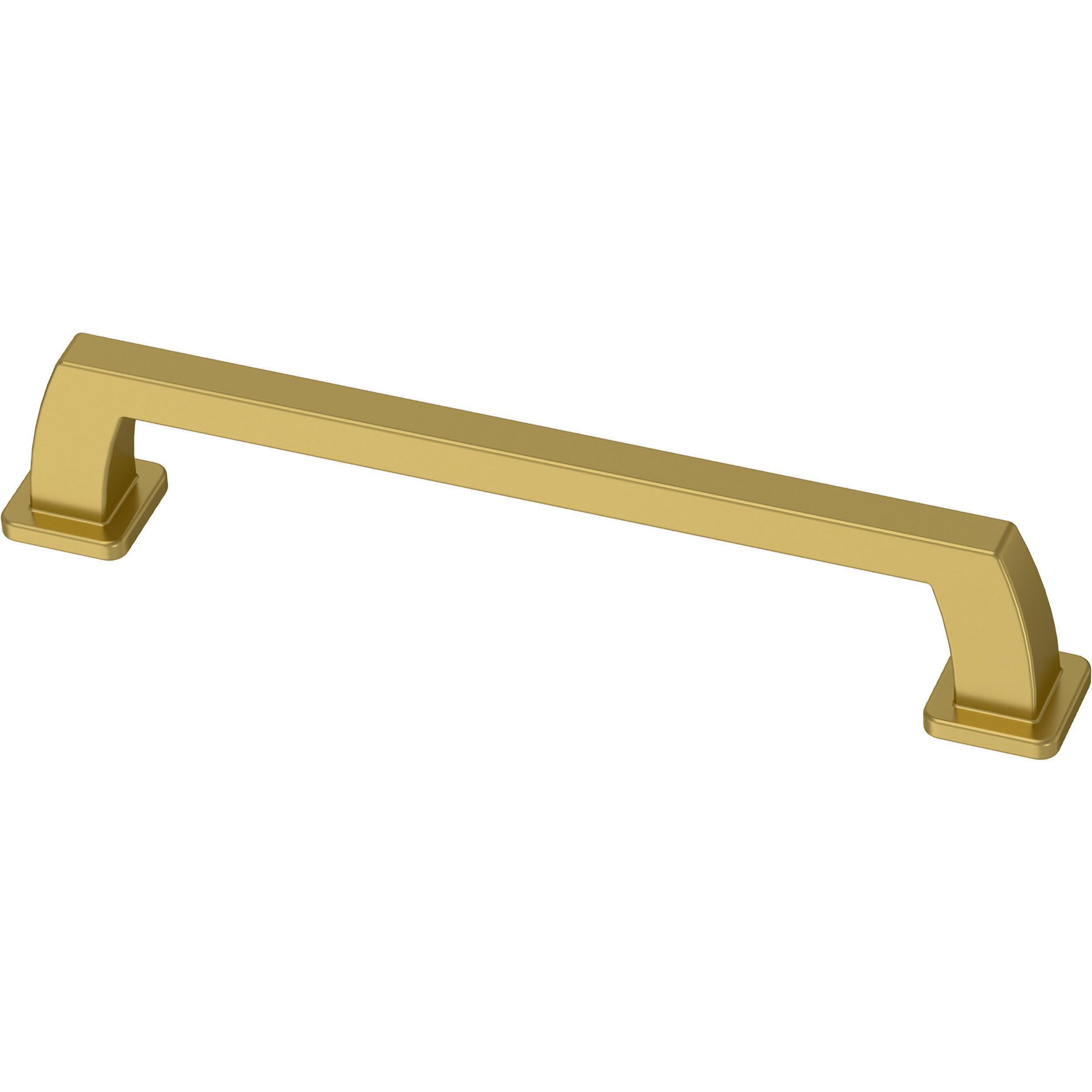 Origin 21 P45021W-BRG-CP Mattis 5-1/16-in , 128mm Center to Center Brushed Gold Rectangular Handle