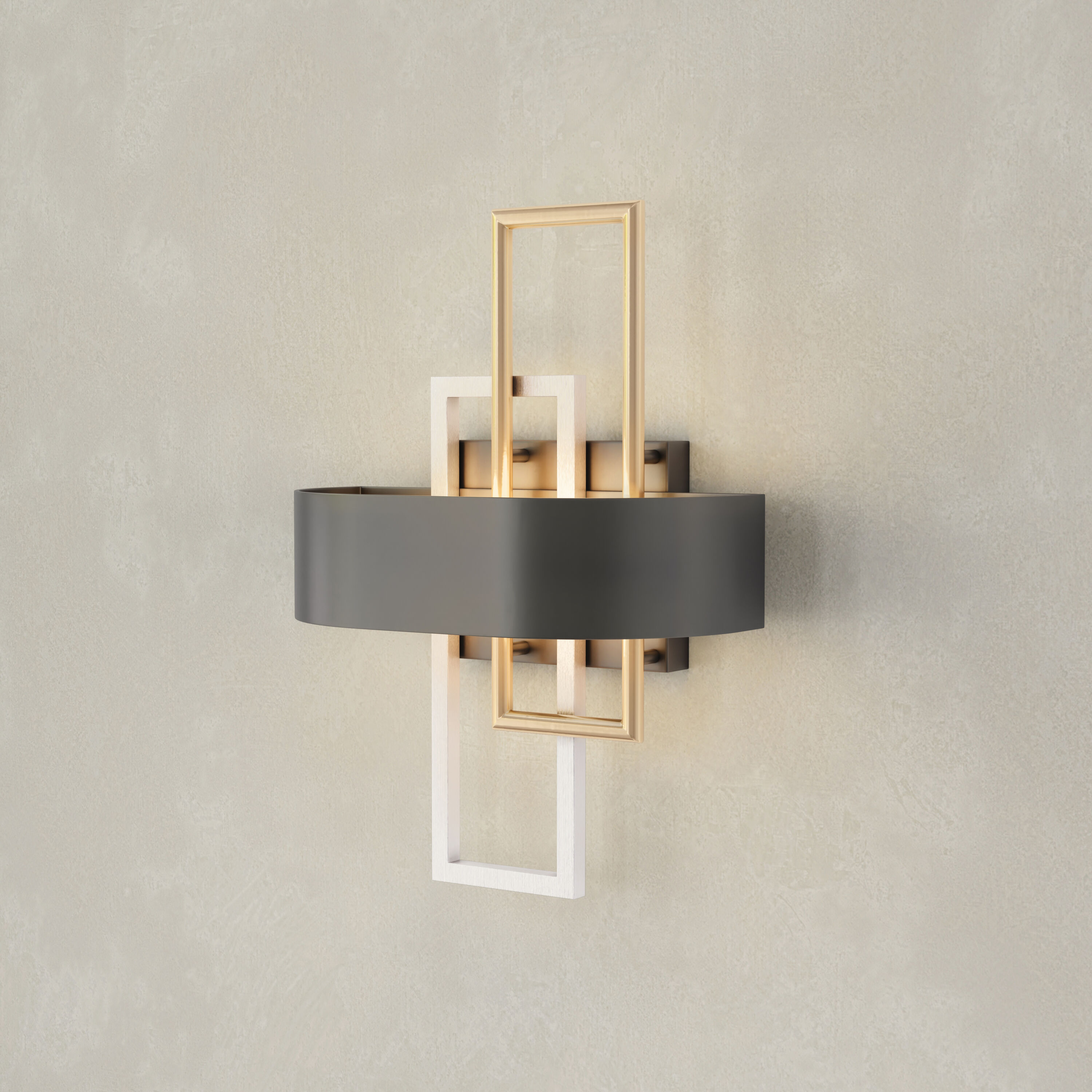 Progress Lighting P710057-031 Adagio 11-in W 2 -Light Black Wall Sconce