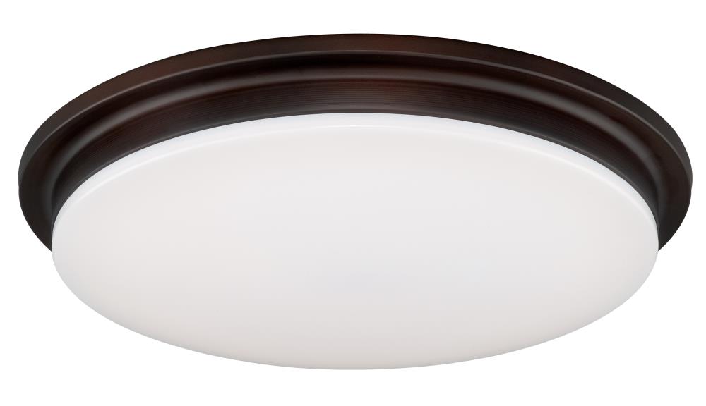 Cascadia C0087 Apollo 1-Light 14.5-in Bronze LED Flush Mount Light
