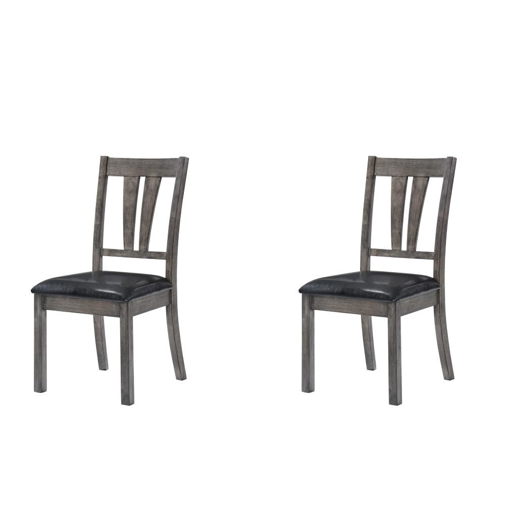 Grayson Gray Oak 6-Piece Dining Set with Padded Seats