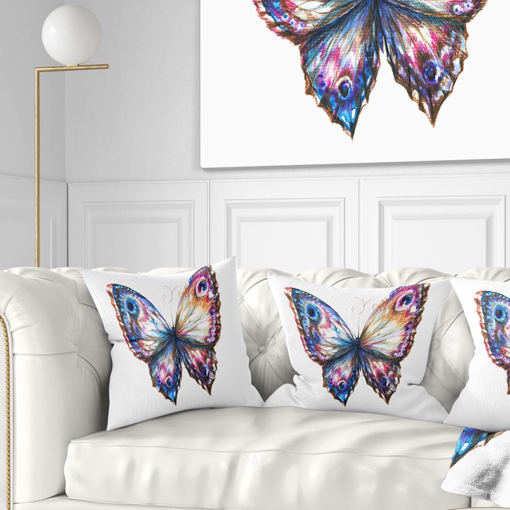 Designart CU6165-16-16 16-in x 16-in Blue Indoor Decorative Pillow