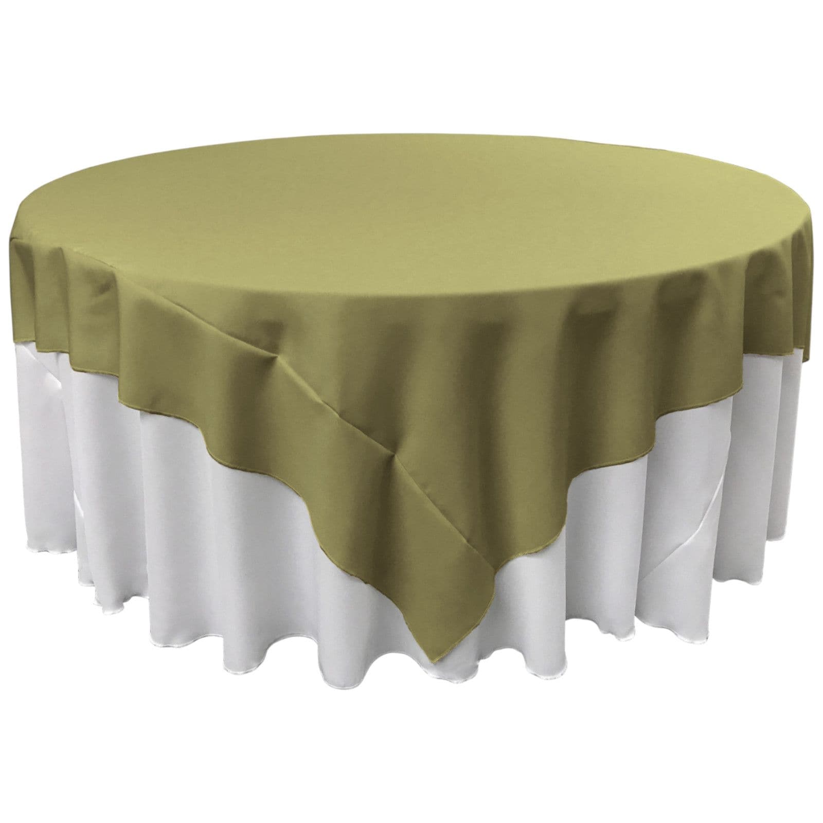 Slickblue Indoor and Outdoor Polyester Poplin Cover for Square or Round Table Stain and Wrinkle Resistant Available in Multiple Size and Color Options