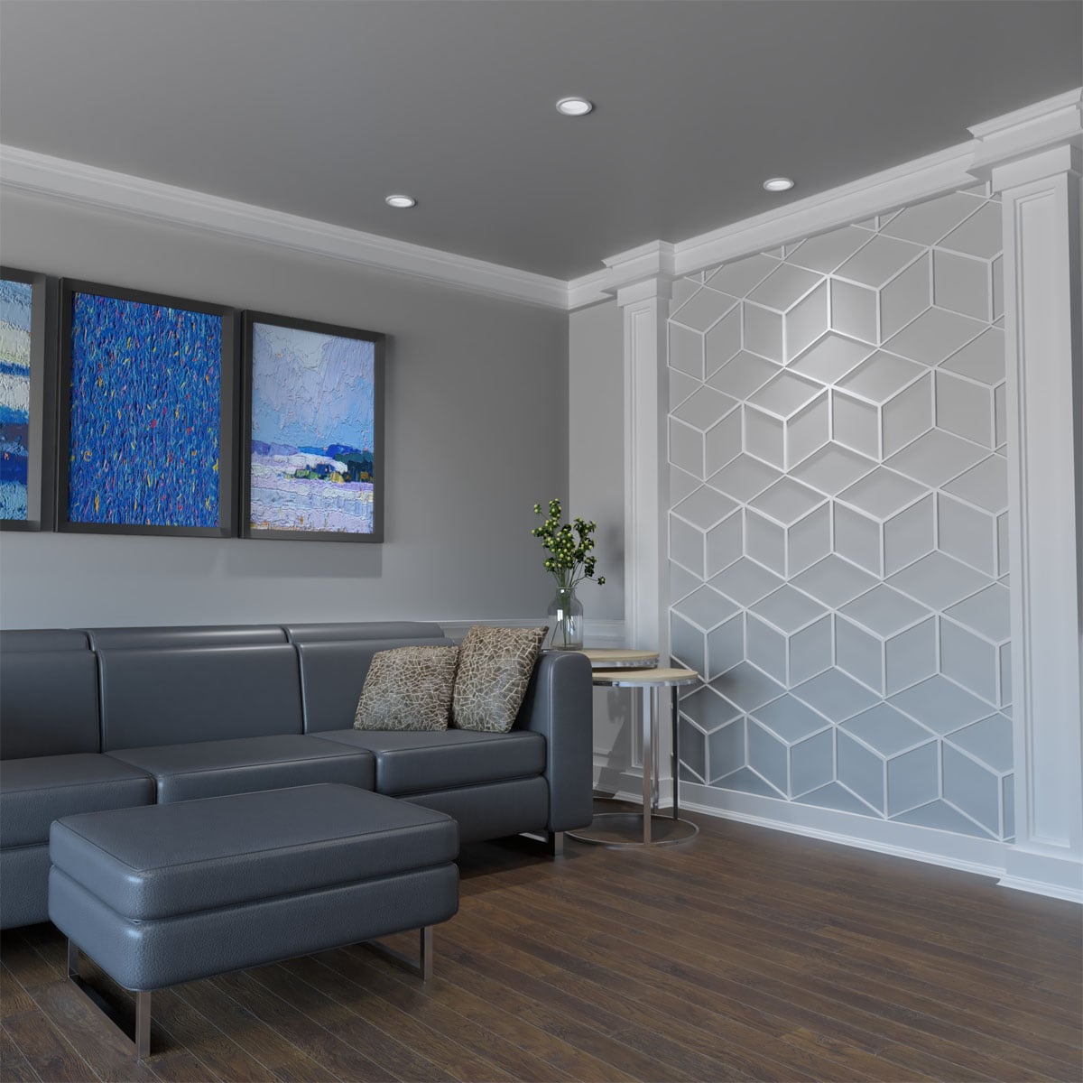 Ekena Millwork WALP16X16PBL Wall-Panels - View #3