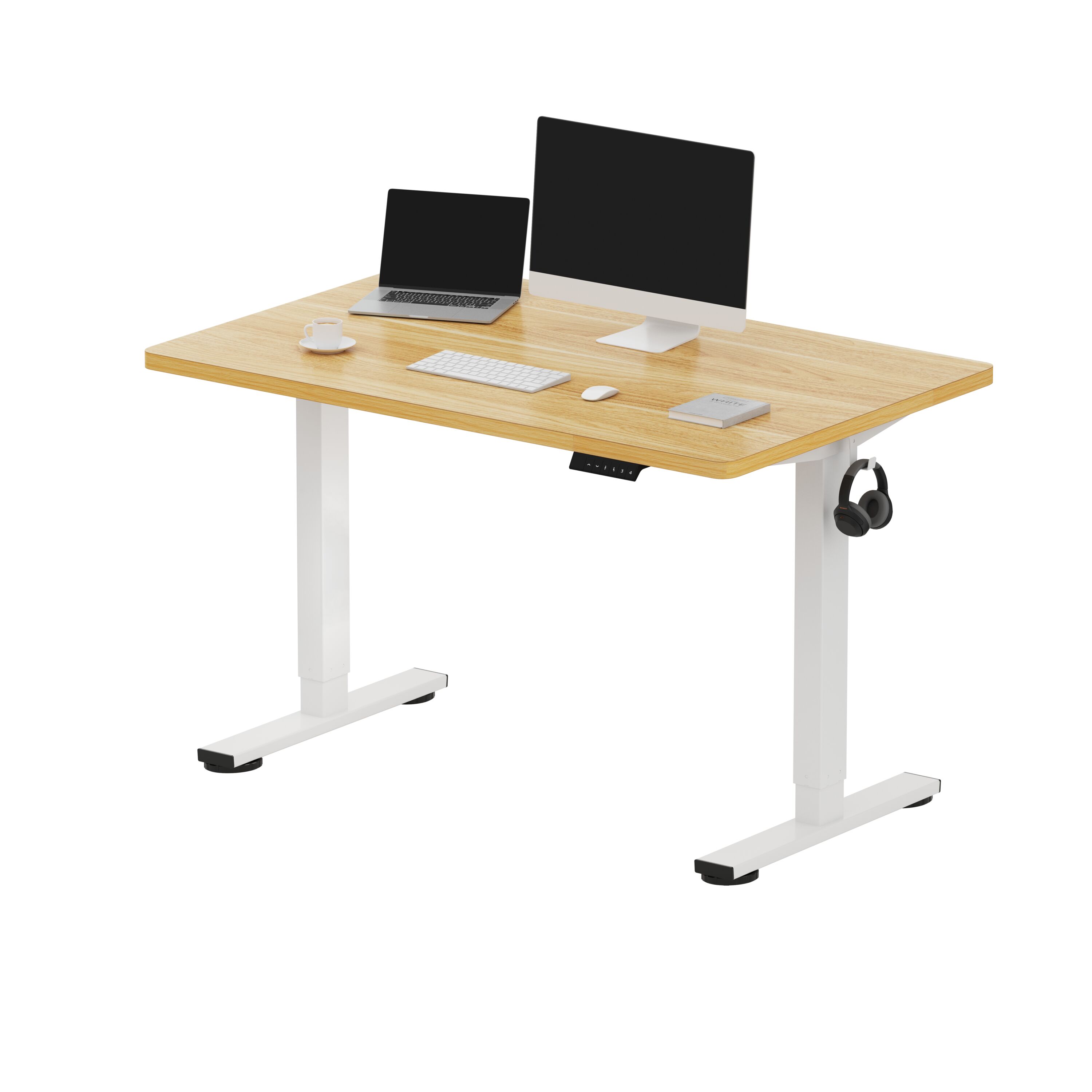 FlexiSpot E2WR4830M 48-in Brown Modern/Contemporary Standing desk