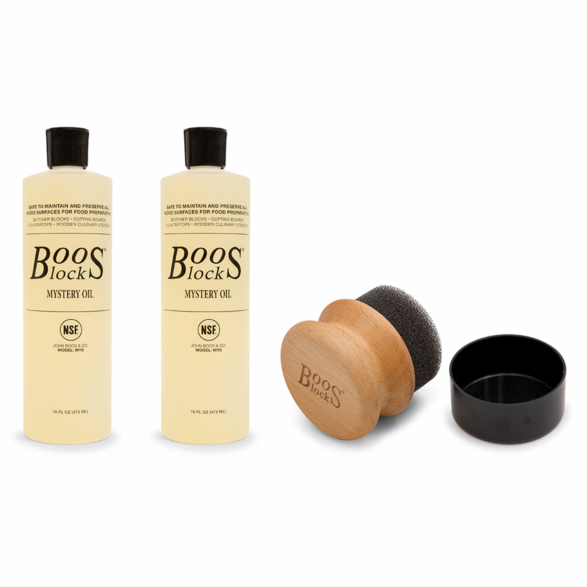 John Boos 322965 Off-white Food-Grade Mineral Exterior Cutting board oil ( 12-oz )