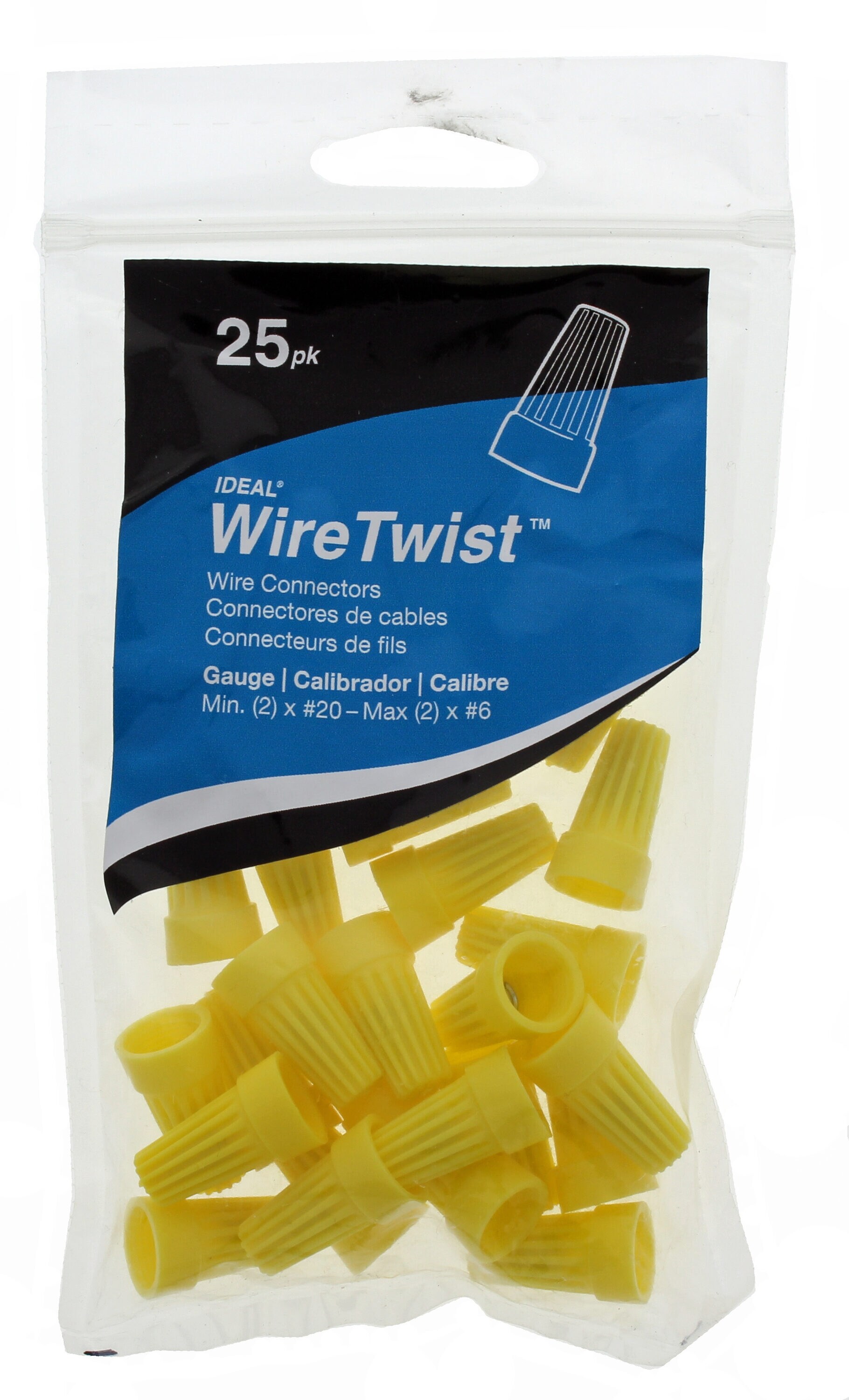 Ideal Wire Connectors Yellow 25 Pack 773303 At