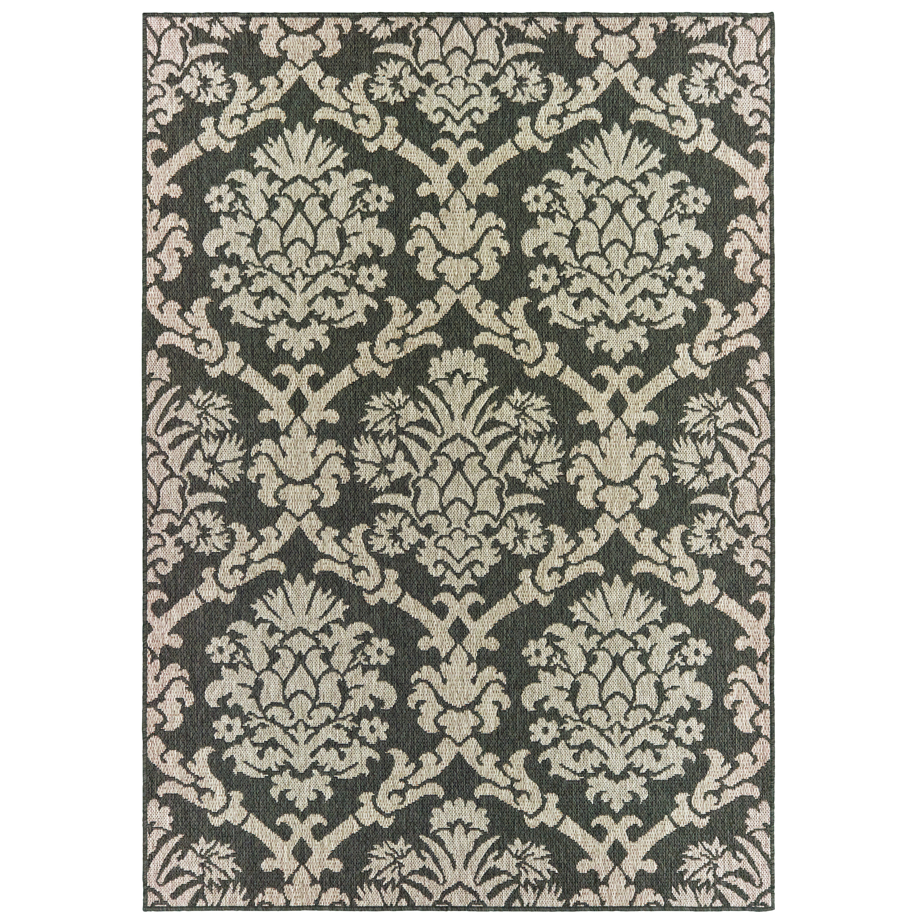 Genoa Grey Indoor/Outdoor Rug Swatch 12x18