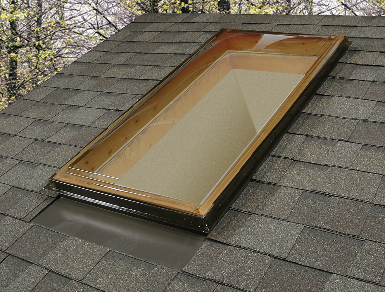 Sun-Tek 14.5-in X 46.5-in Fixed Curb Mount Skylight With Impact Double ...