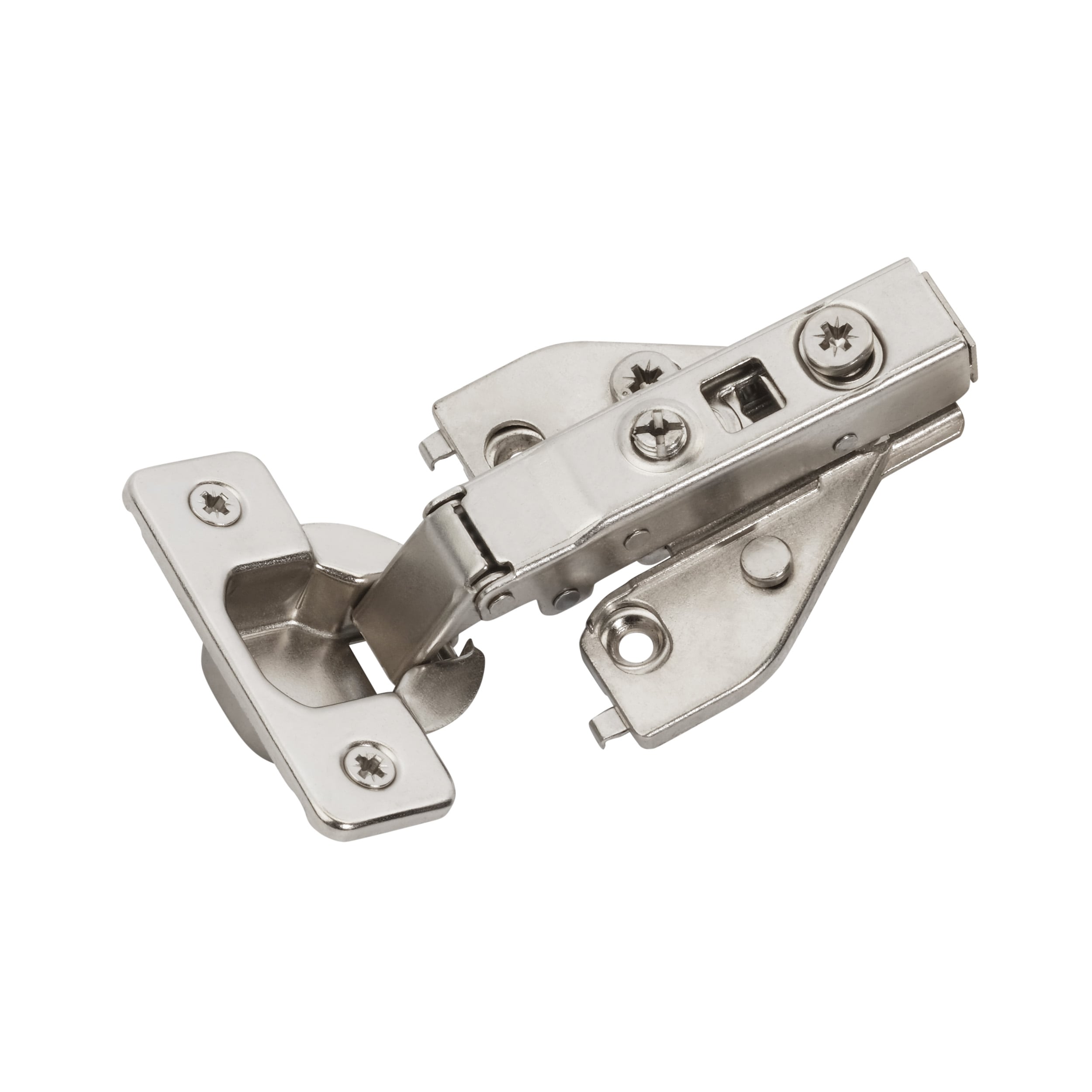 Amerock BP9239SLFF 105-Degree Full Overlay Concealed Concealed Self-Closing Soft Close Satin Nickel Cabinet Hinge , 1 Pairs ( 2 -Pieces)
