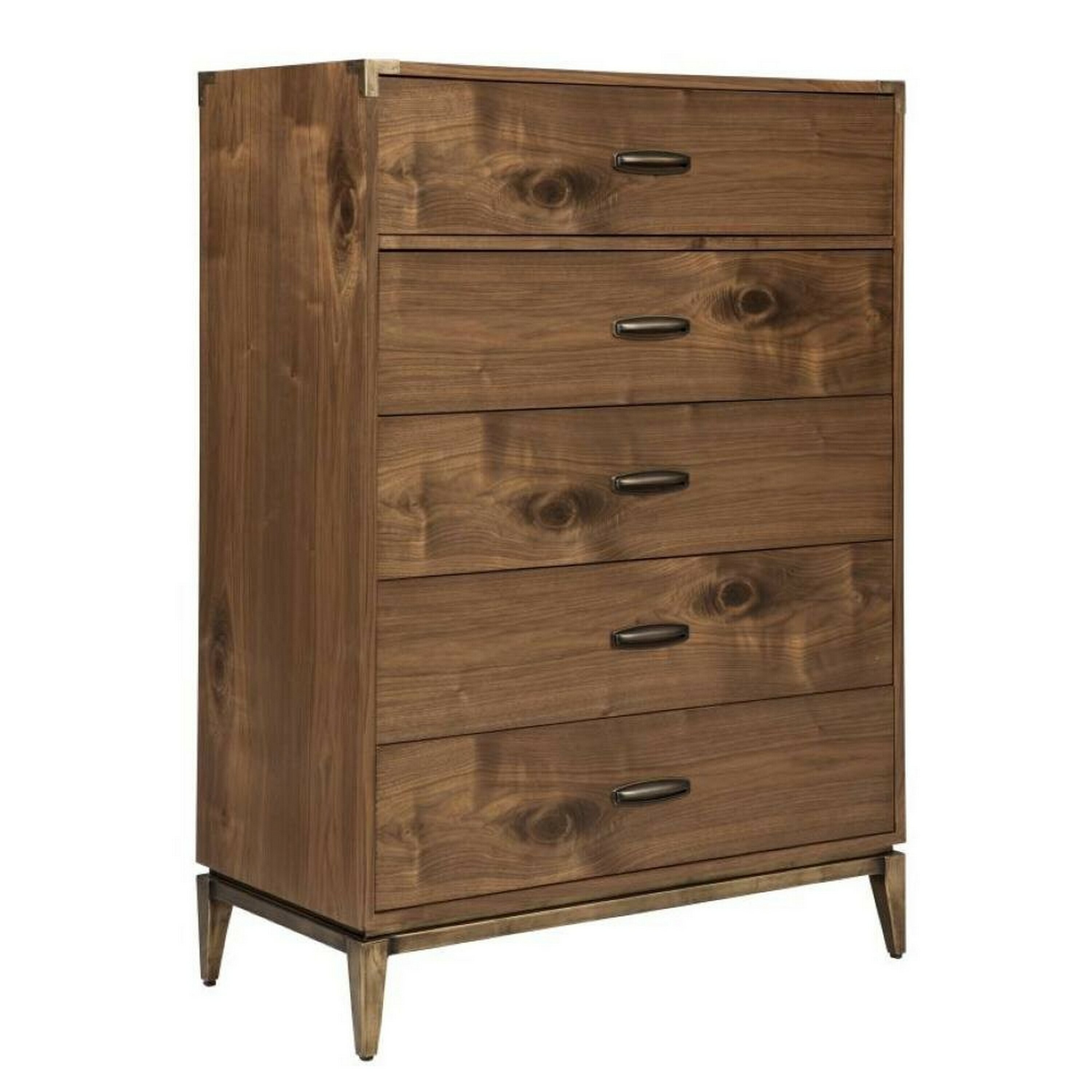 Benzara Brown 5-Drawer Accent Chest