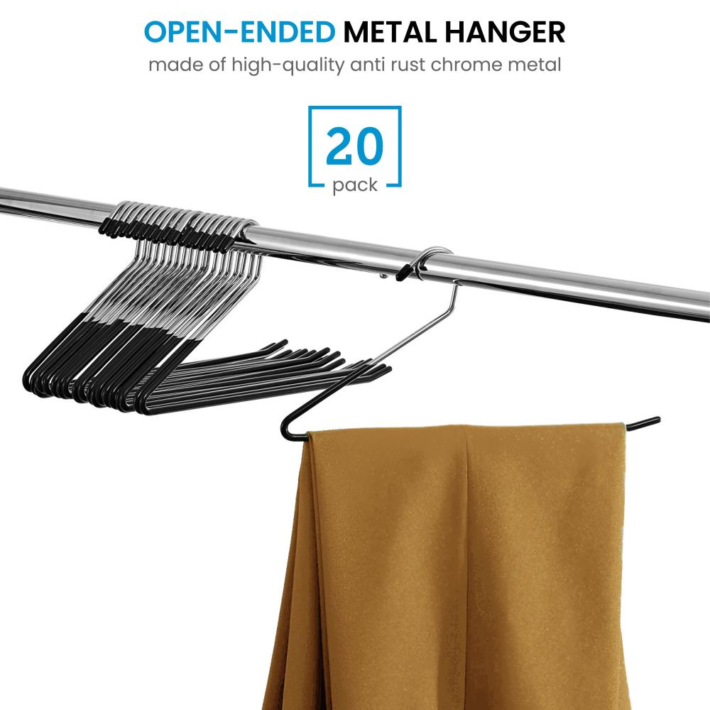 Pants Plastic Hangers In Bulk Heavy Duty Plastic Hangers In Bulk Open Ended  Metal Plastic Hangers In Bulk For Jeans Trouser Slack Space Saving Anti  Rust Chrom Non Slip Rubber Coating From