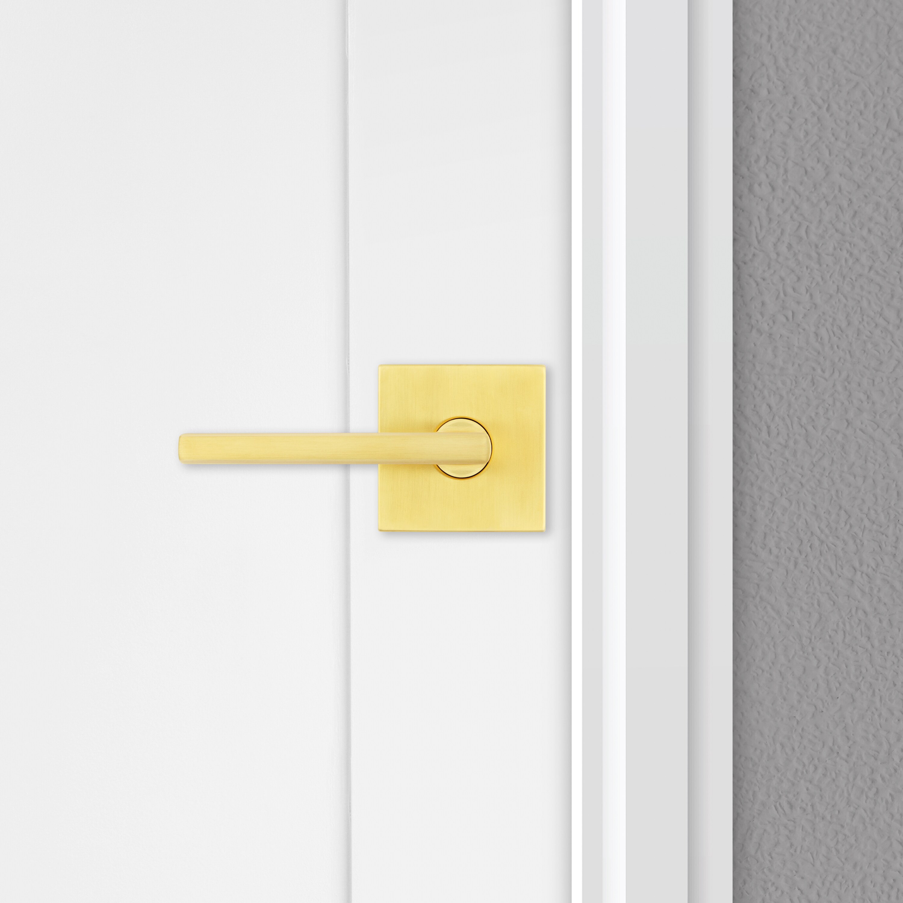 Kensington Door Handle - Satin Brass-SB – handles&hinges