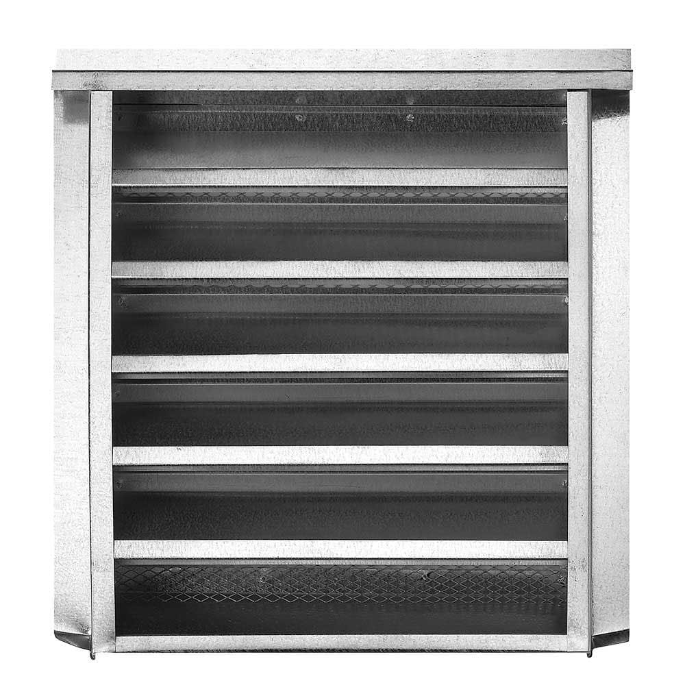 Gibraltar Building Products GLPG1418G-1/8 14.25-in x 18.25-in Silver Rectangle Steel Gable Louver Vent