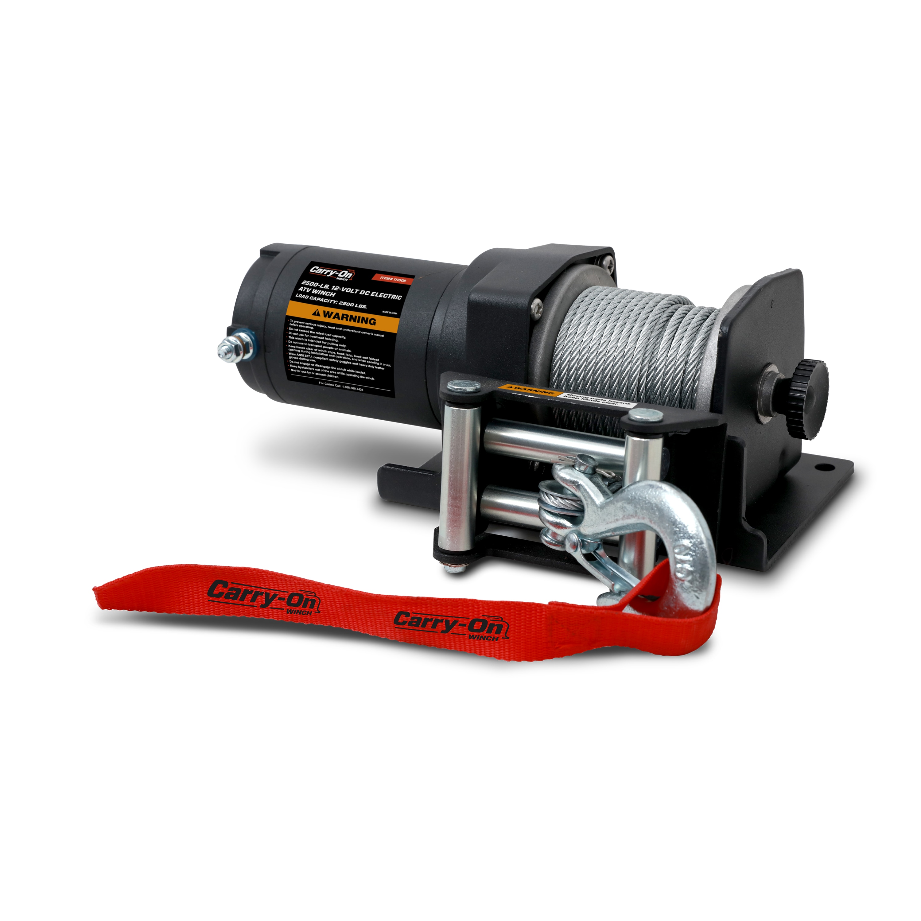 Carry-On Trailer 1.1-HP 2500-lb Universal Winch in the Winches &  Accessories department at