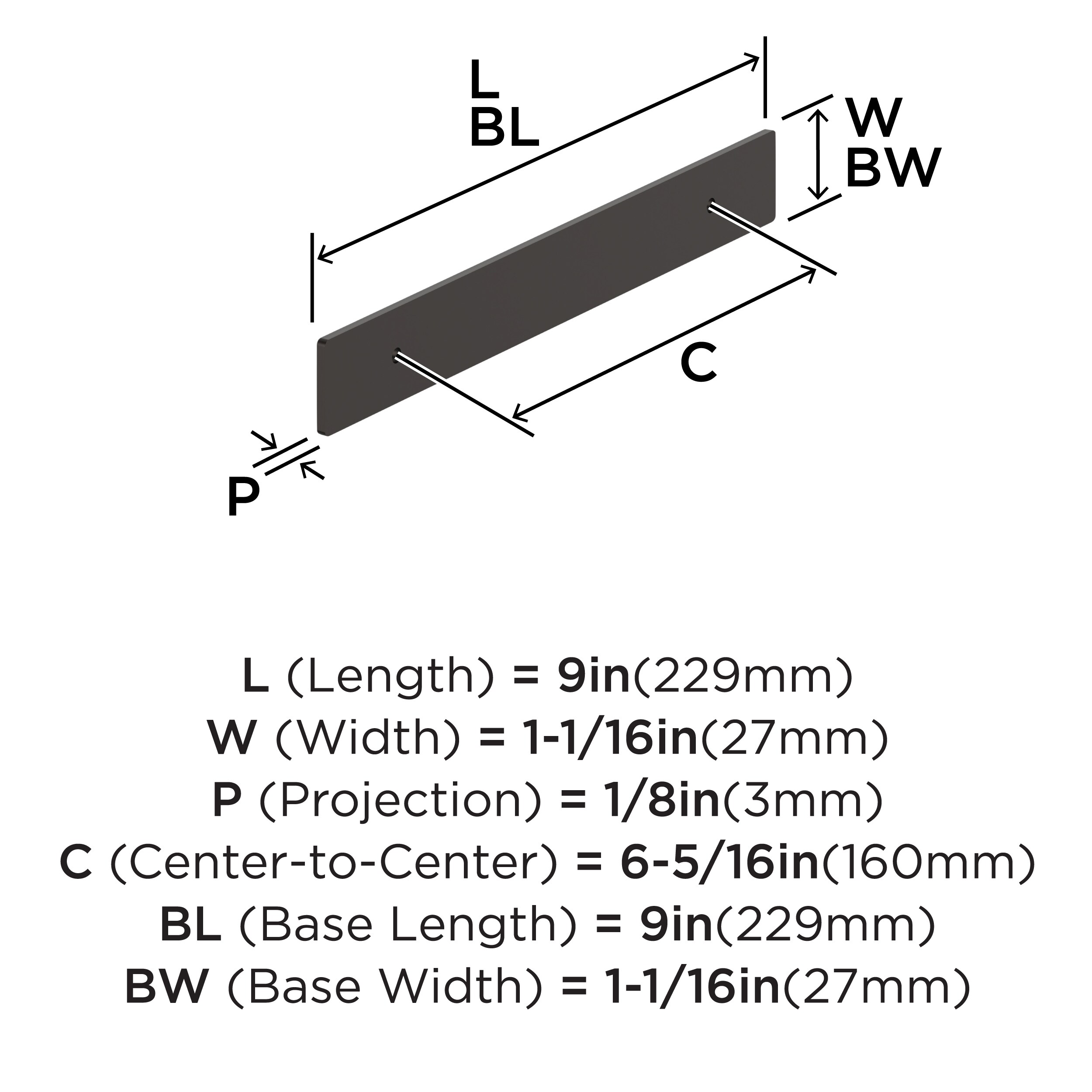 Amerock BP37604ORB Drawer-Hardware - View #3