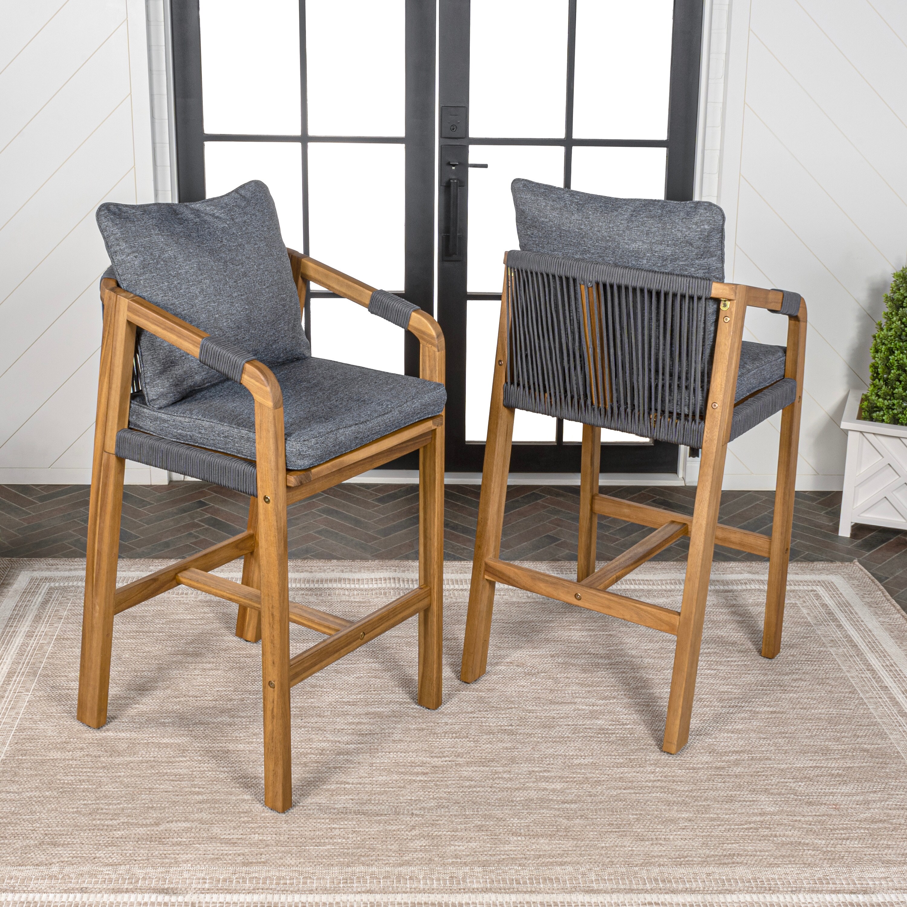 JONATHAN  Y BSL1200B-SET2 Patio-Chairs - View #2