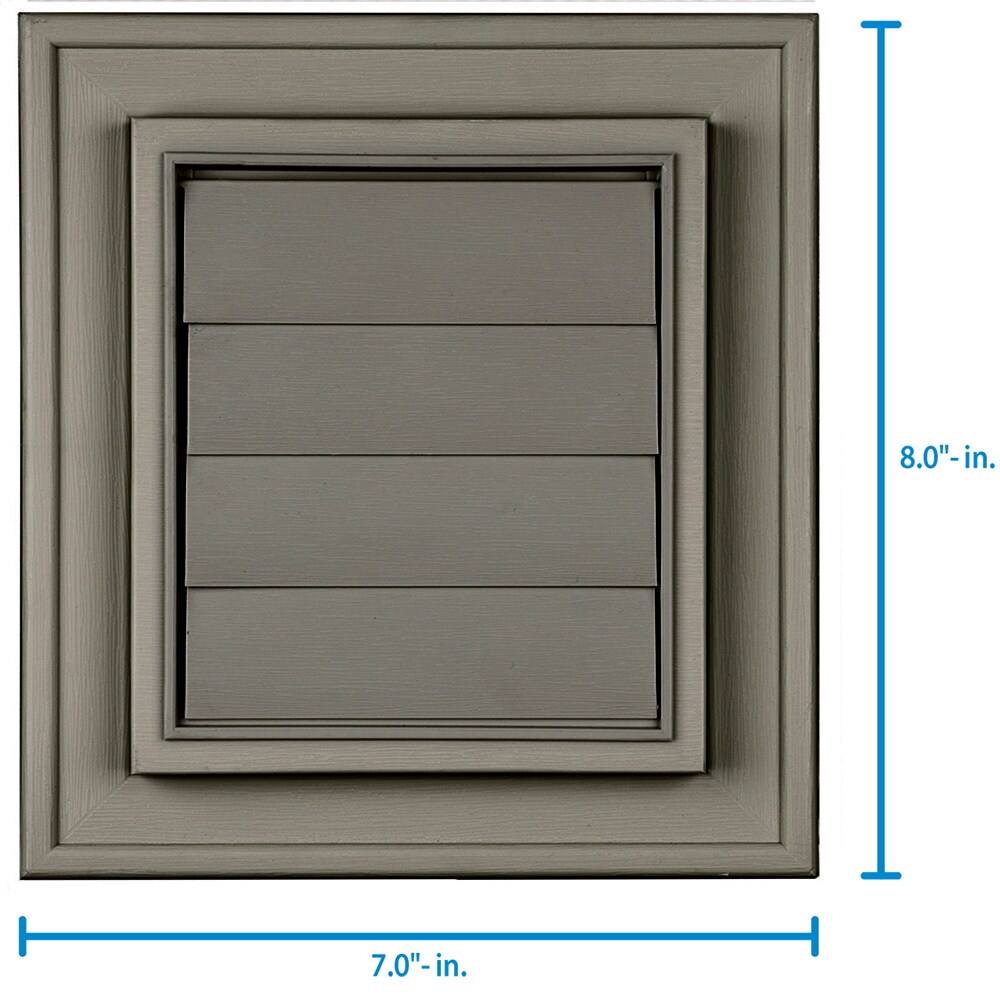 Builders Edge 7 In X 8 In Olive Green Vinyl Electrical Mounting Block At