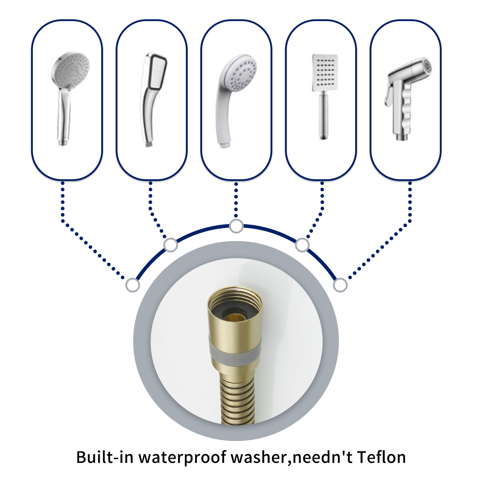BWE A-9180-BG Bath-Shower-Facc - View #3