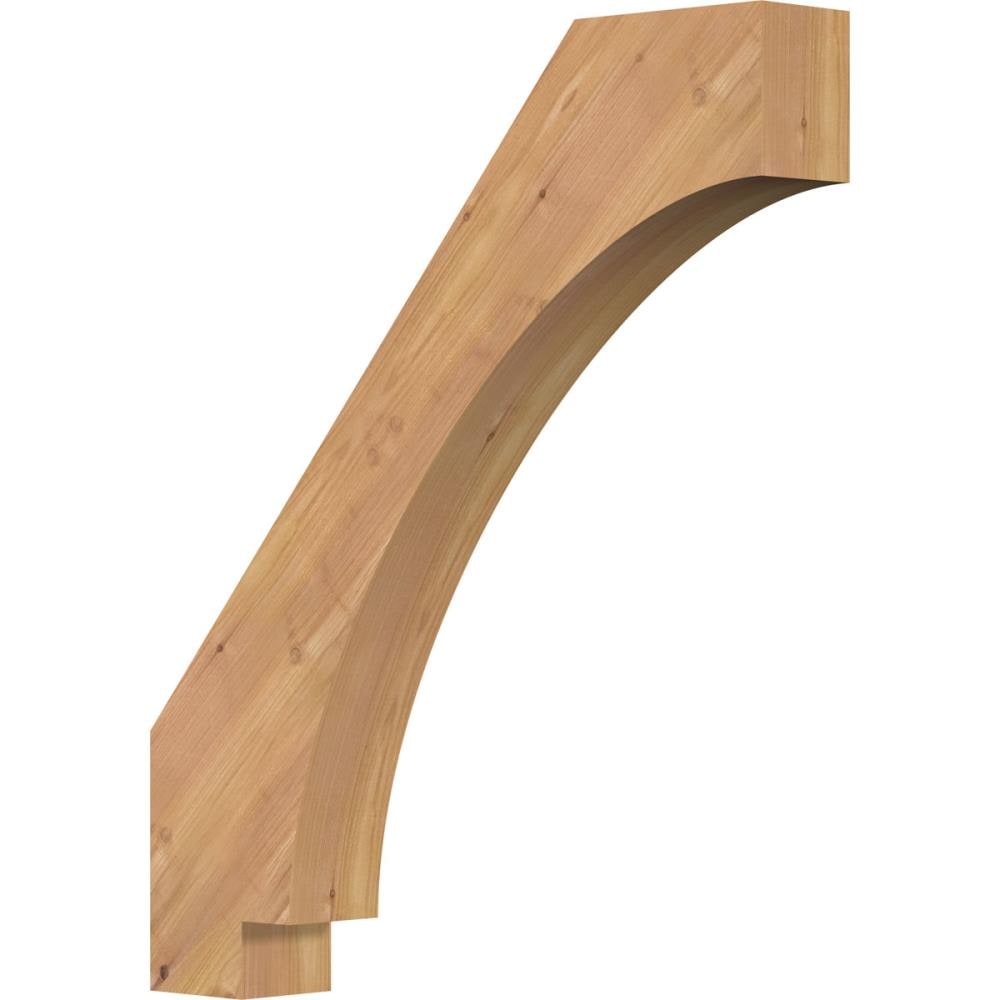 Ekena Millwork BRC04X22X26IMP00SWR 3-1/2-in x 22-in x 26-in Western Red Cedar Unfinished Wood Imperial Smooth Knee Brace