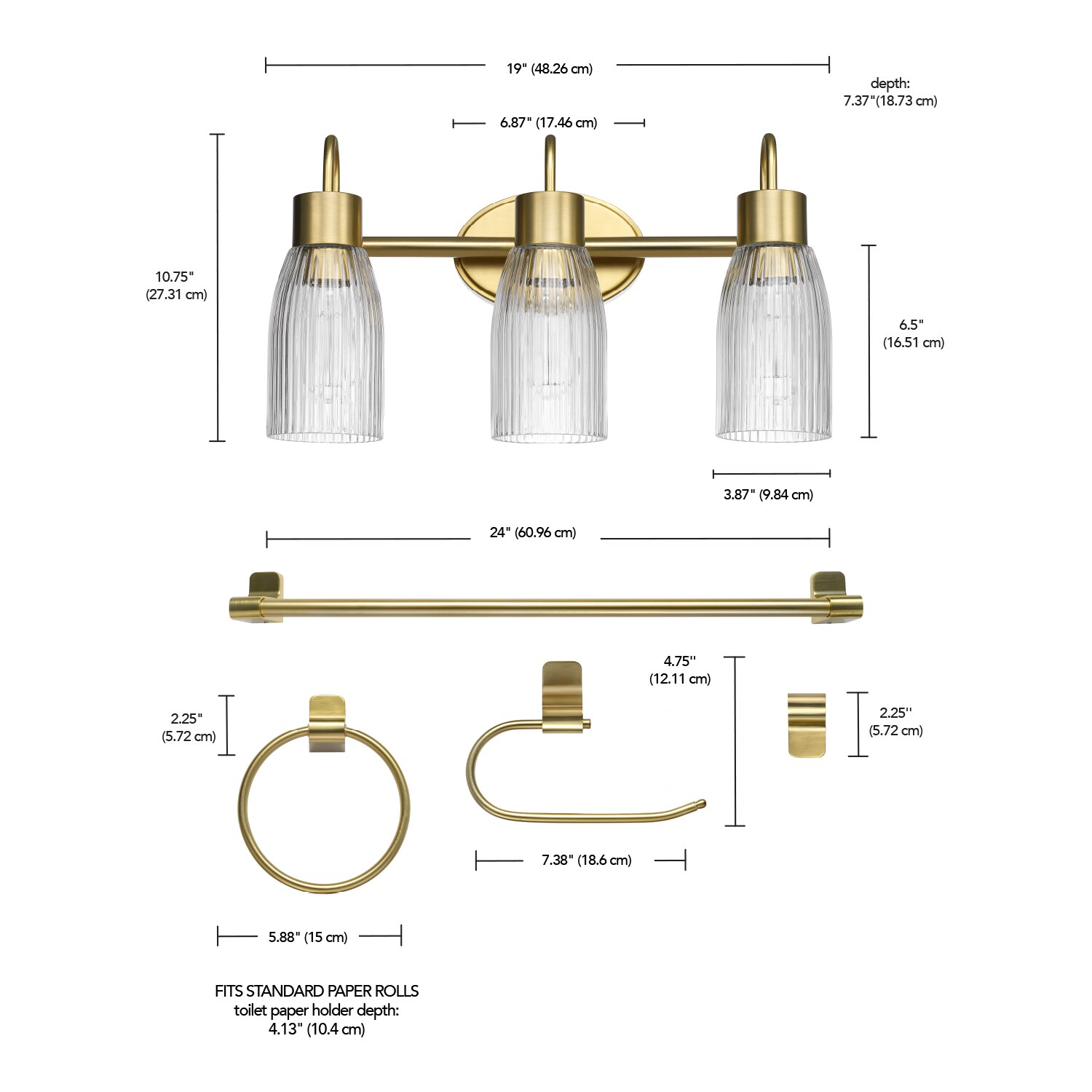Globe Electric 91009799 Decorative-Bath-Hardware-Kits - View #7