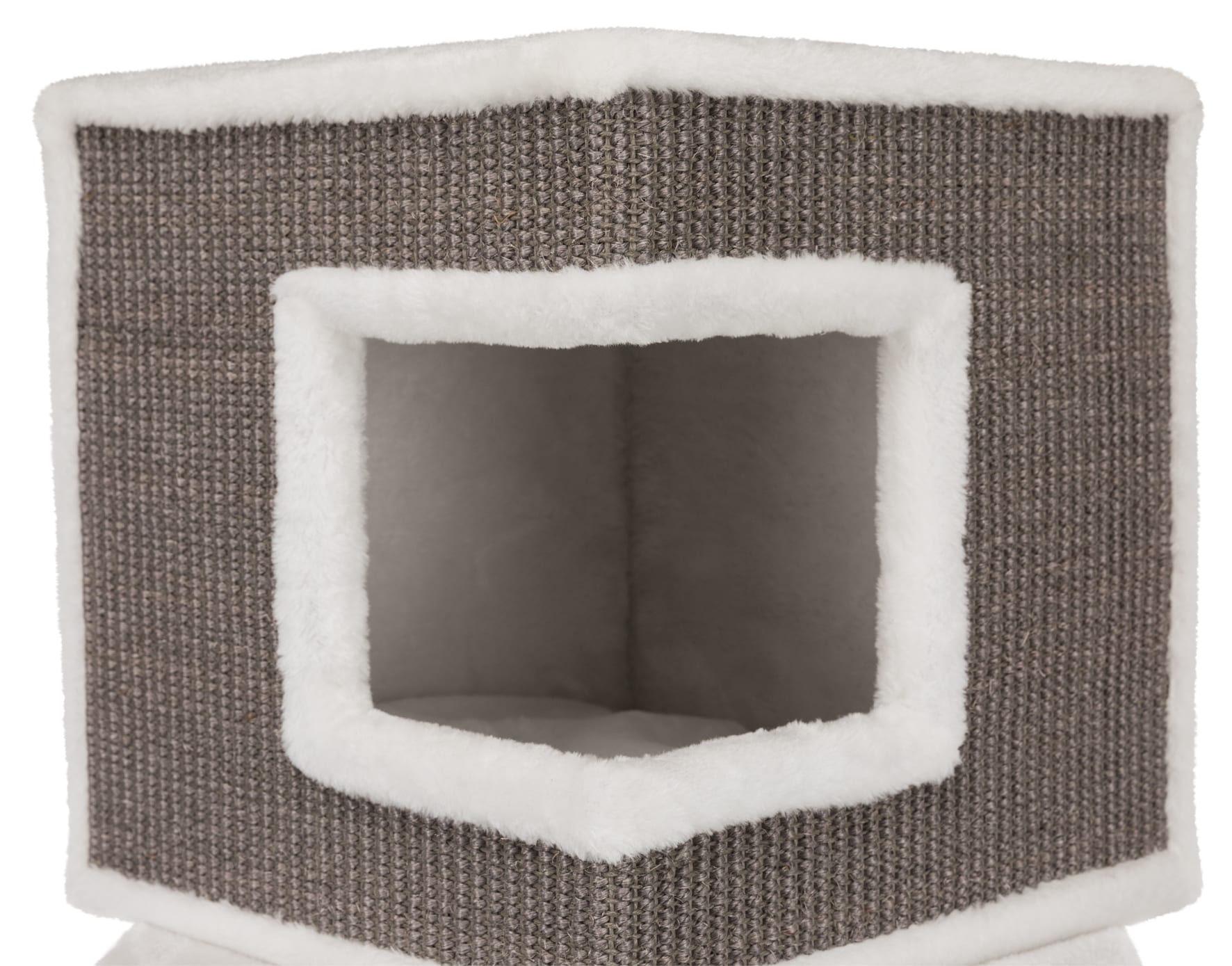 Trixie Pet Products 48.5-in x 18-in Gray Fleece Cat Tree in the