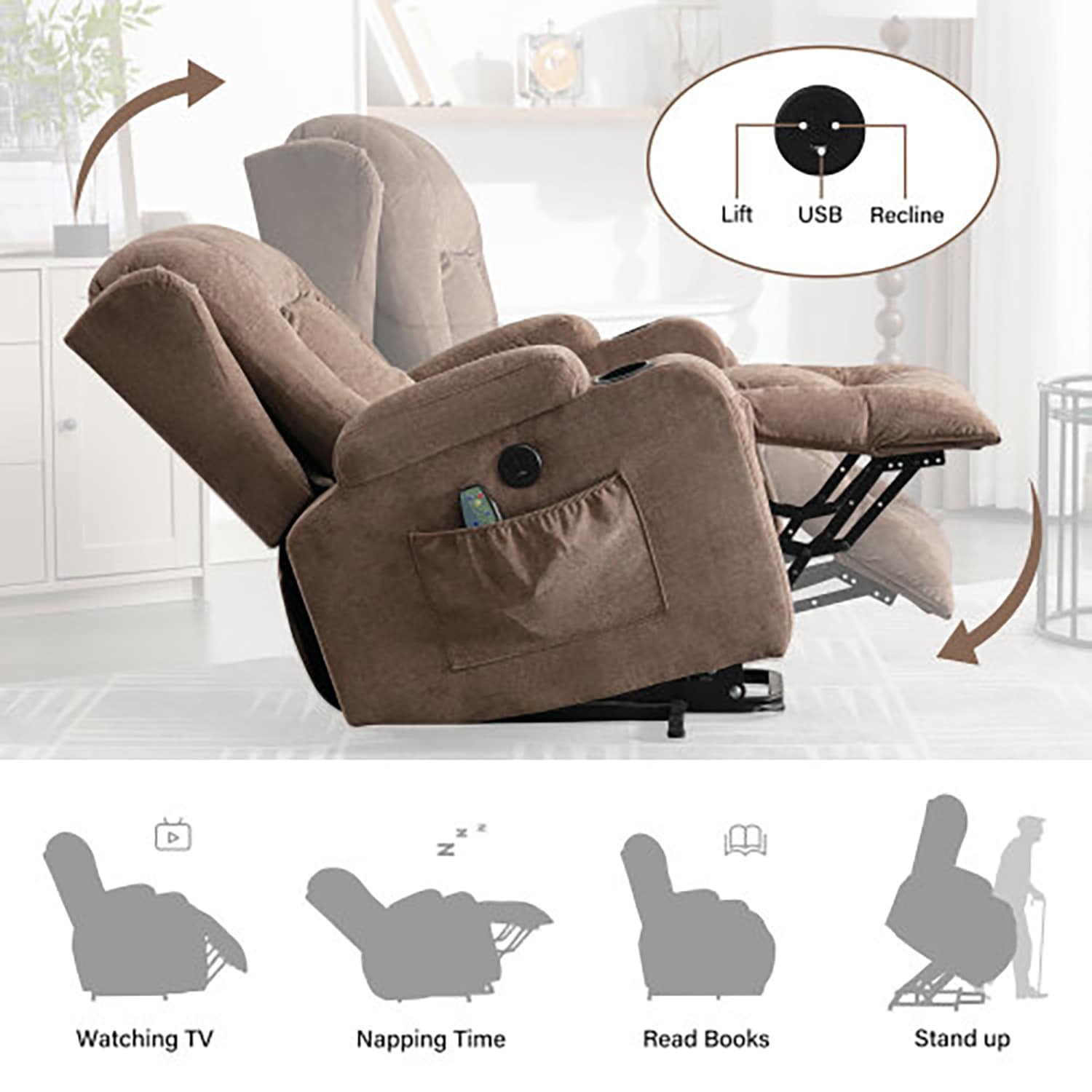 GZMR GZ-8113-GR recliners - View #3