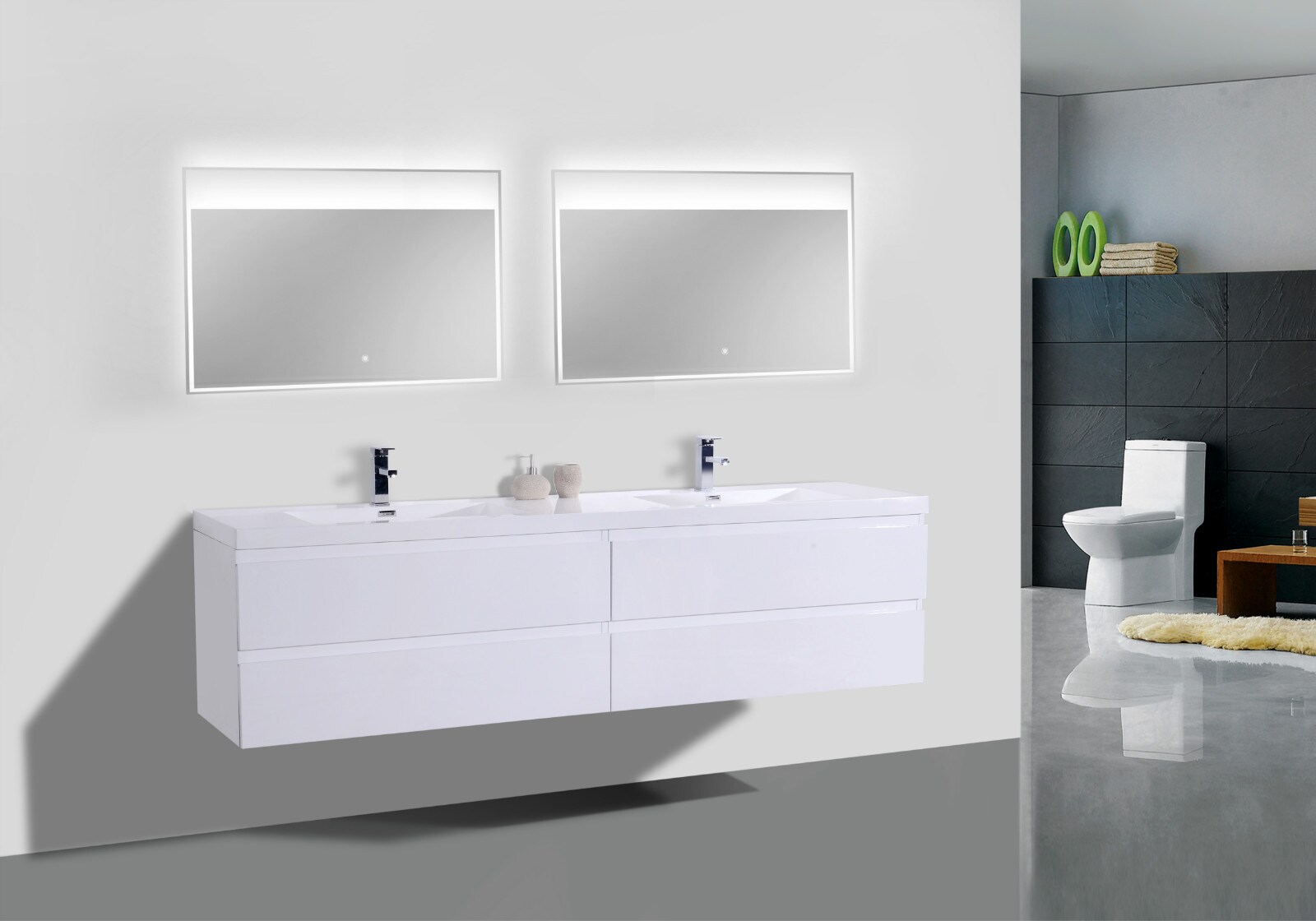 Moreno Bath MOB72-GW Bath-Vanity-Combo - View #3
