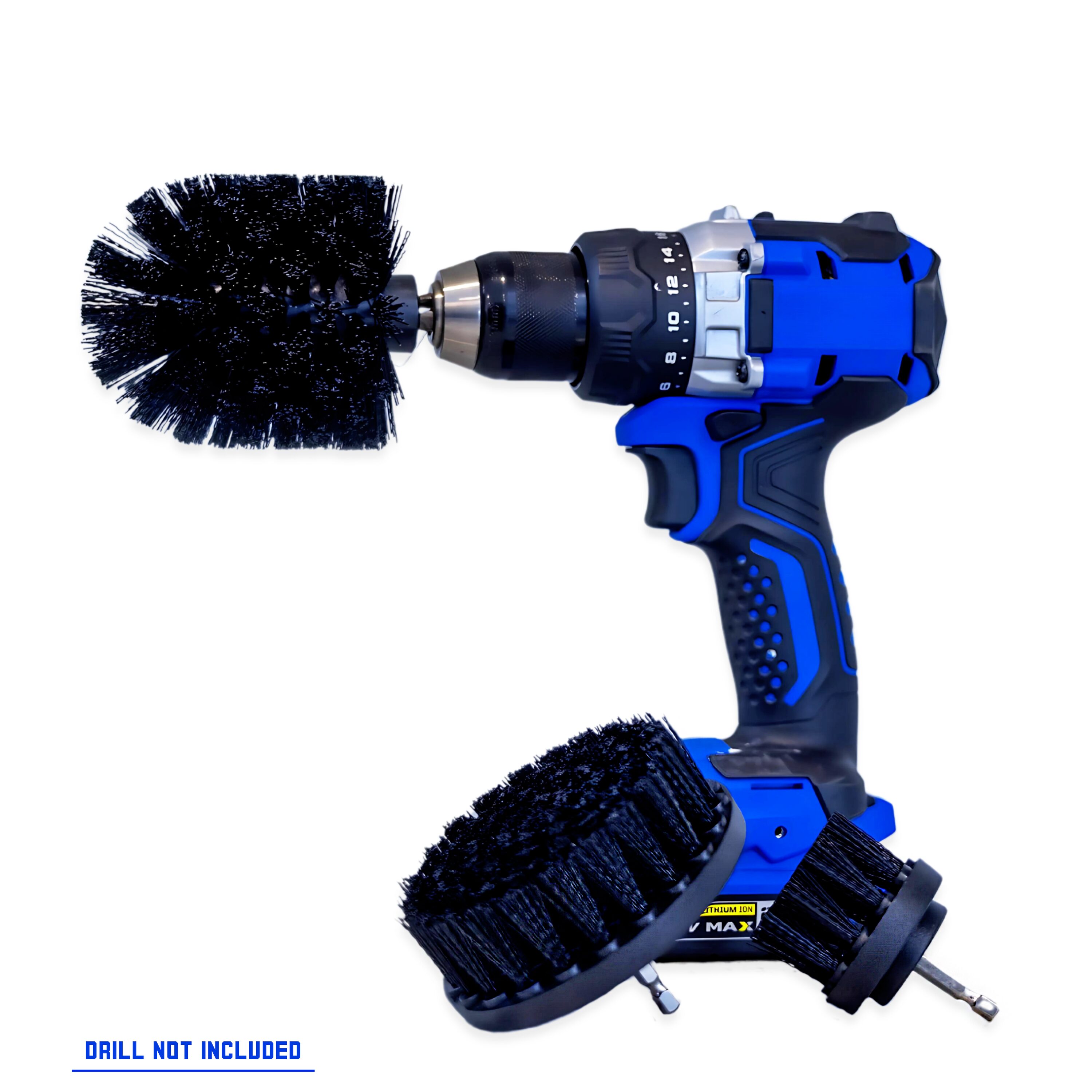 Diamond Shine Hard Surface Drill Brush 3 -Pack Power cleaning brush #DS3H