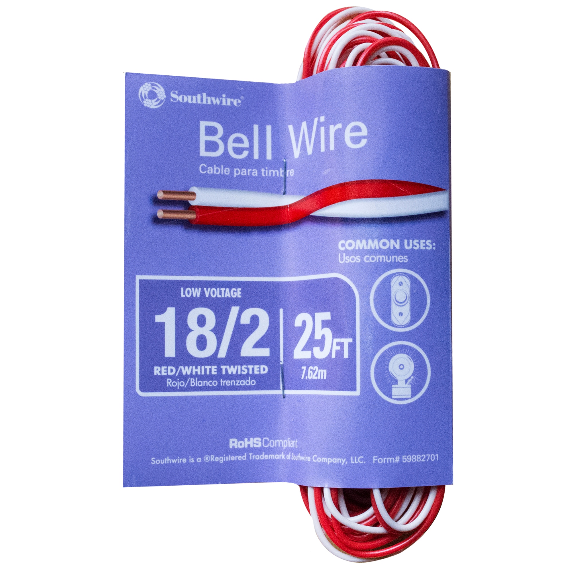 Southwire - 10638525 - Bare Copper Grounding Wire, 6 AWG, Solid, 25 ft