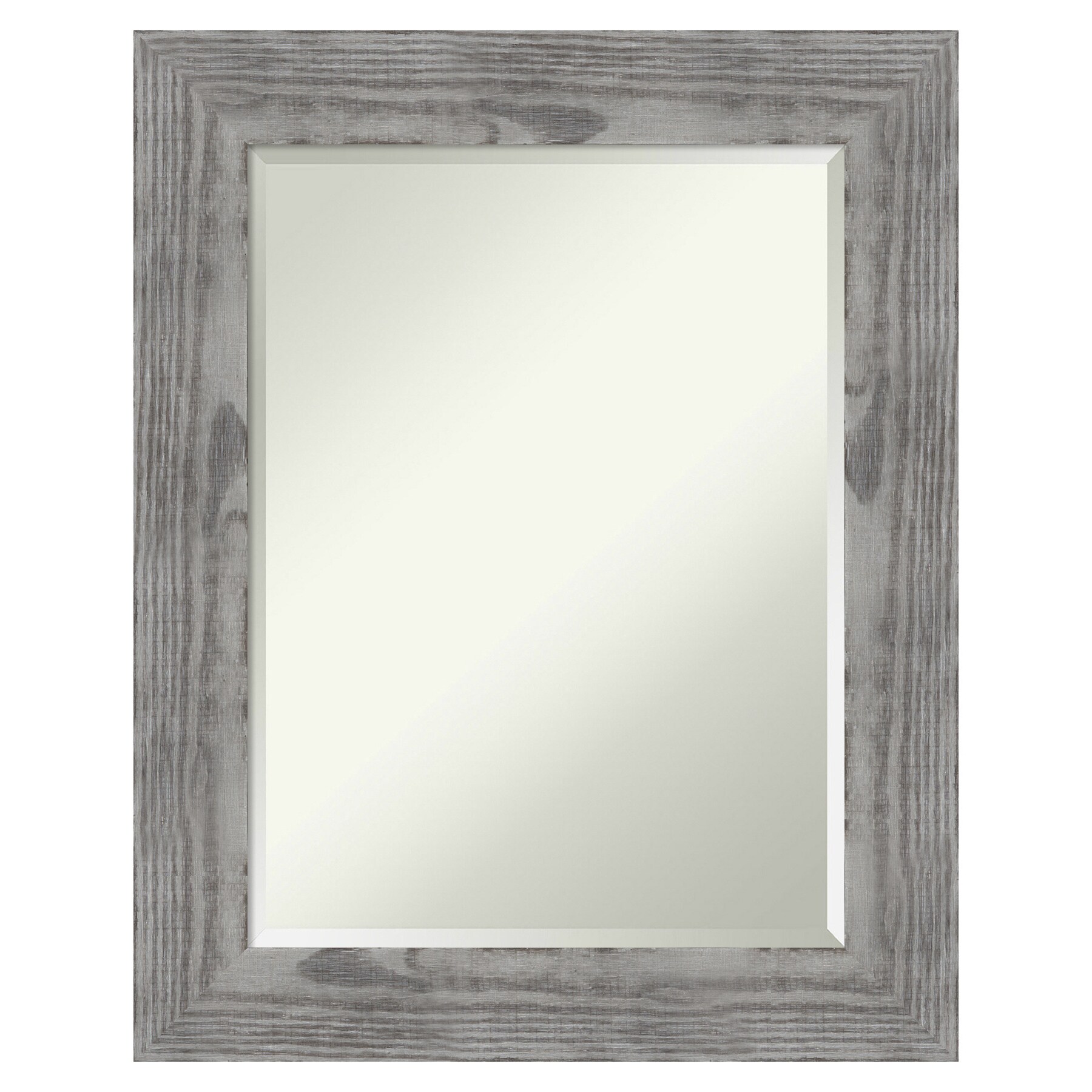 Amanti Art A17007155551 Bridge Grey Frame 24-Inches W x 30-Inches H Rectangle Bridge Grey Framed Vanity Mirror