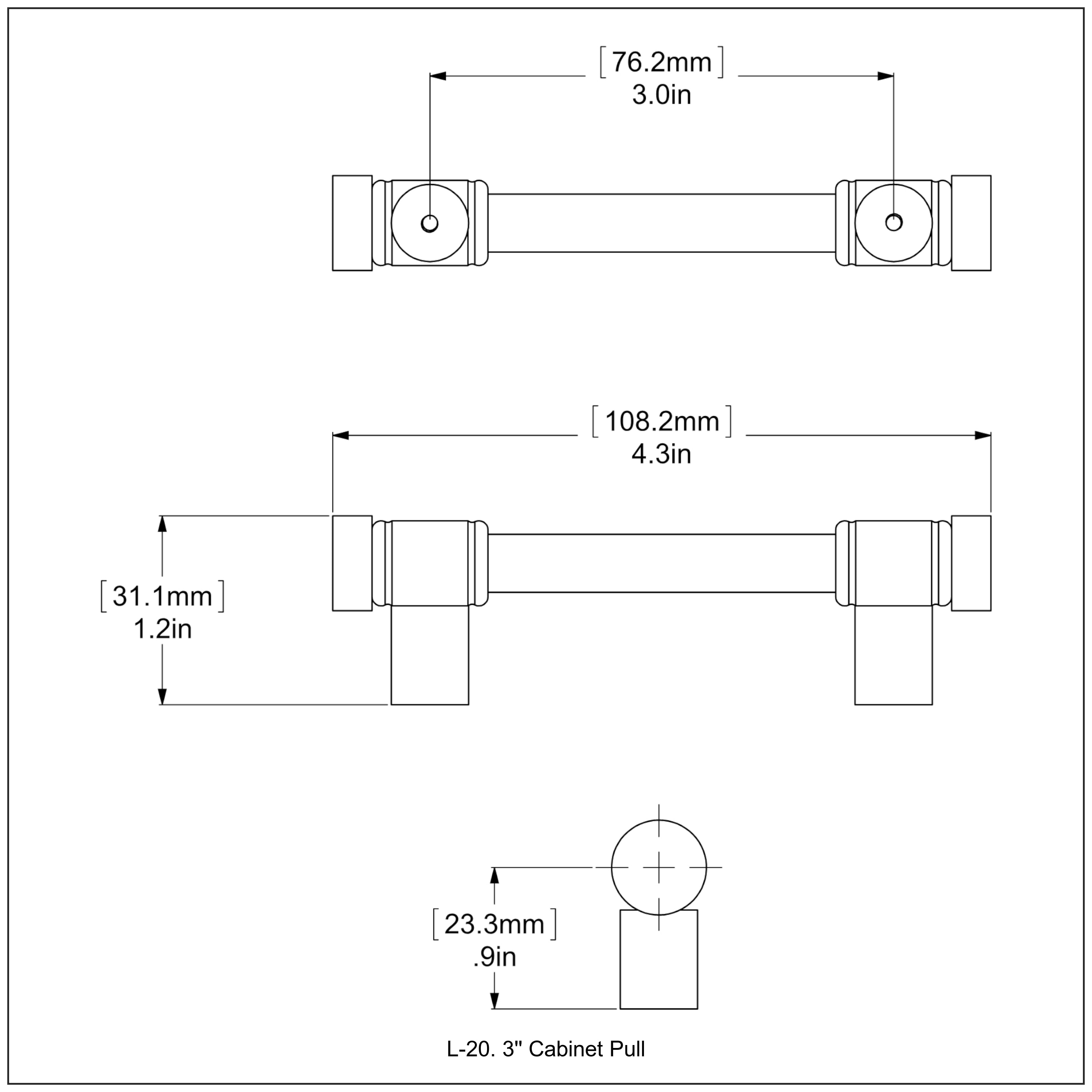 Allied Brass Cabinet Hardware 3-in Center to Center Matte Black Dual ...