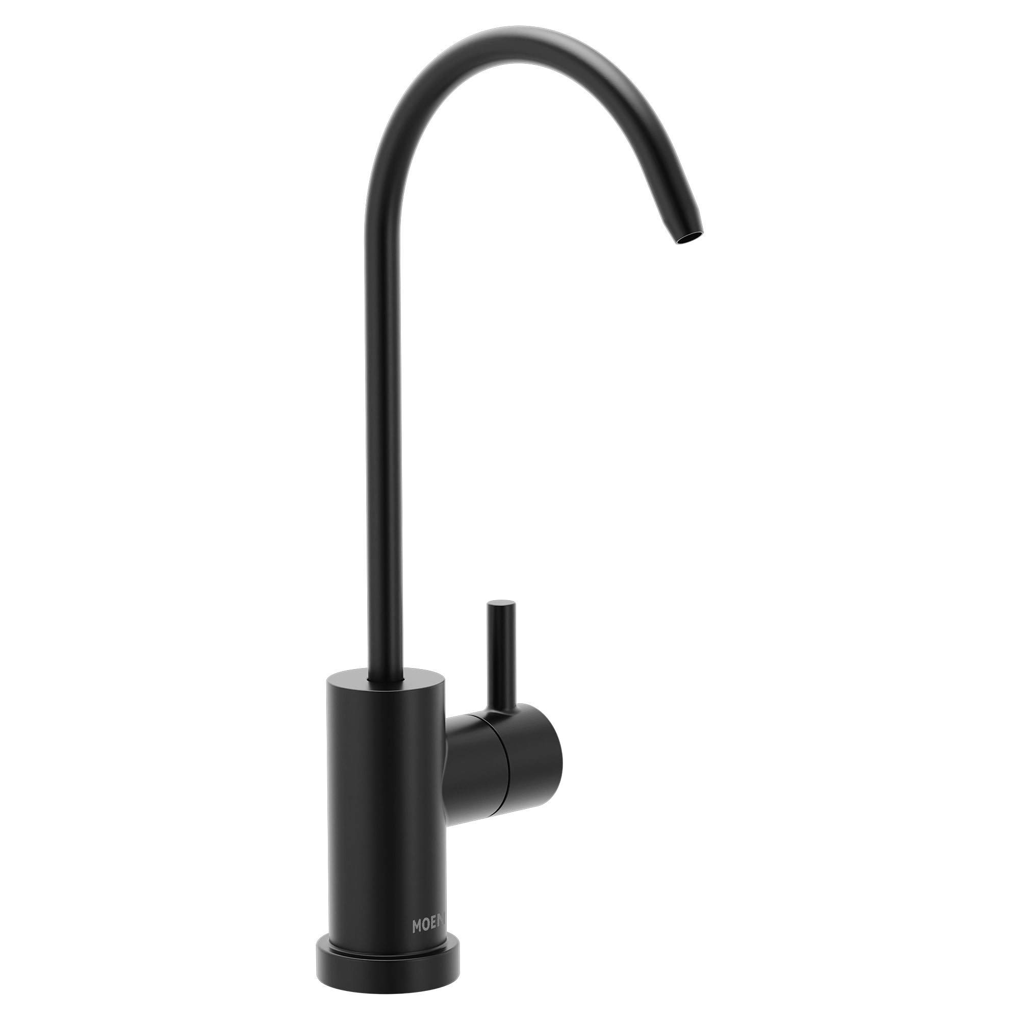 Moen F7660BL SIP Matte Black Single Handle Deck-mount Kitchen Faucet (Soap Dispenser Included)