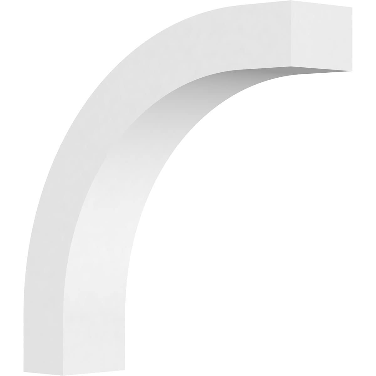 Ekena Millwork BRCP03X14X14HTG 3-in x 14-in x 14-in Unfinished PVC Standard Heritage Knee Brace