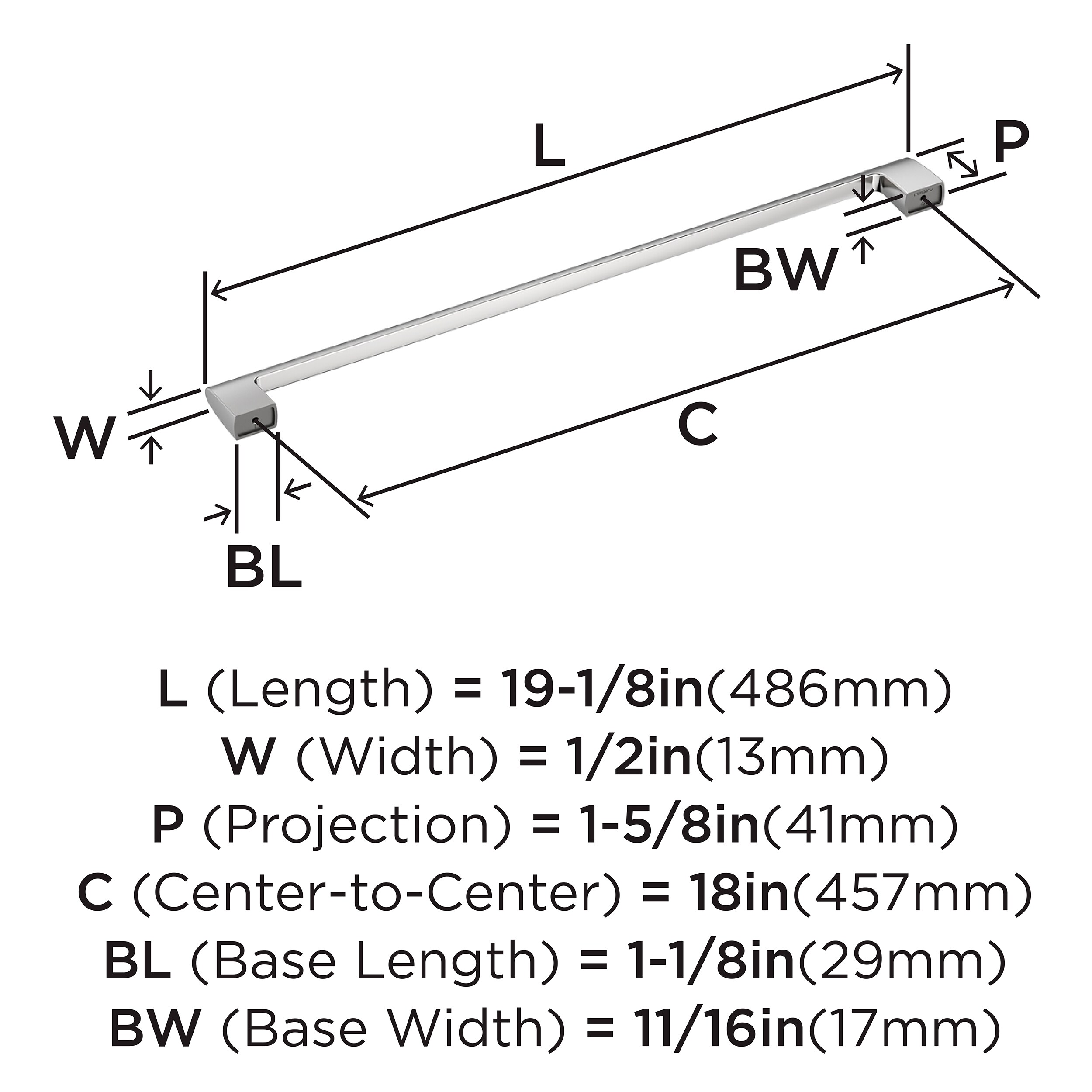 Amerock BP5537126 Cabinet-Pulls - View #3