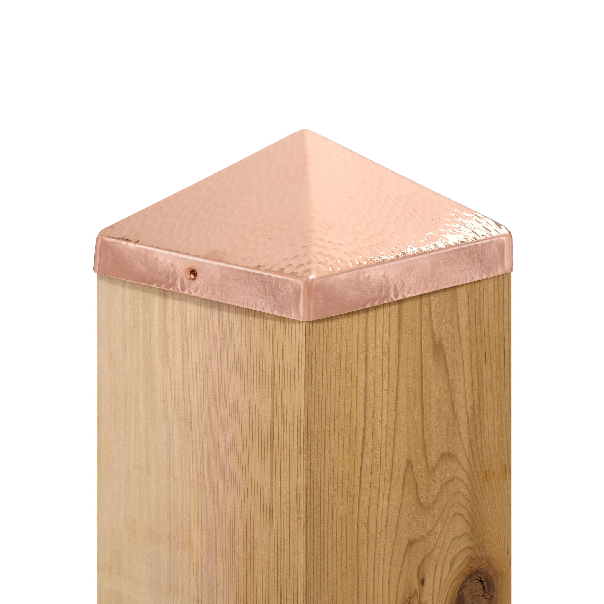 Solid Copper Pyramid - 2.5 inches -Brushed Finish