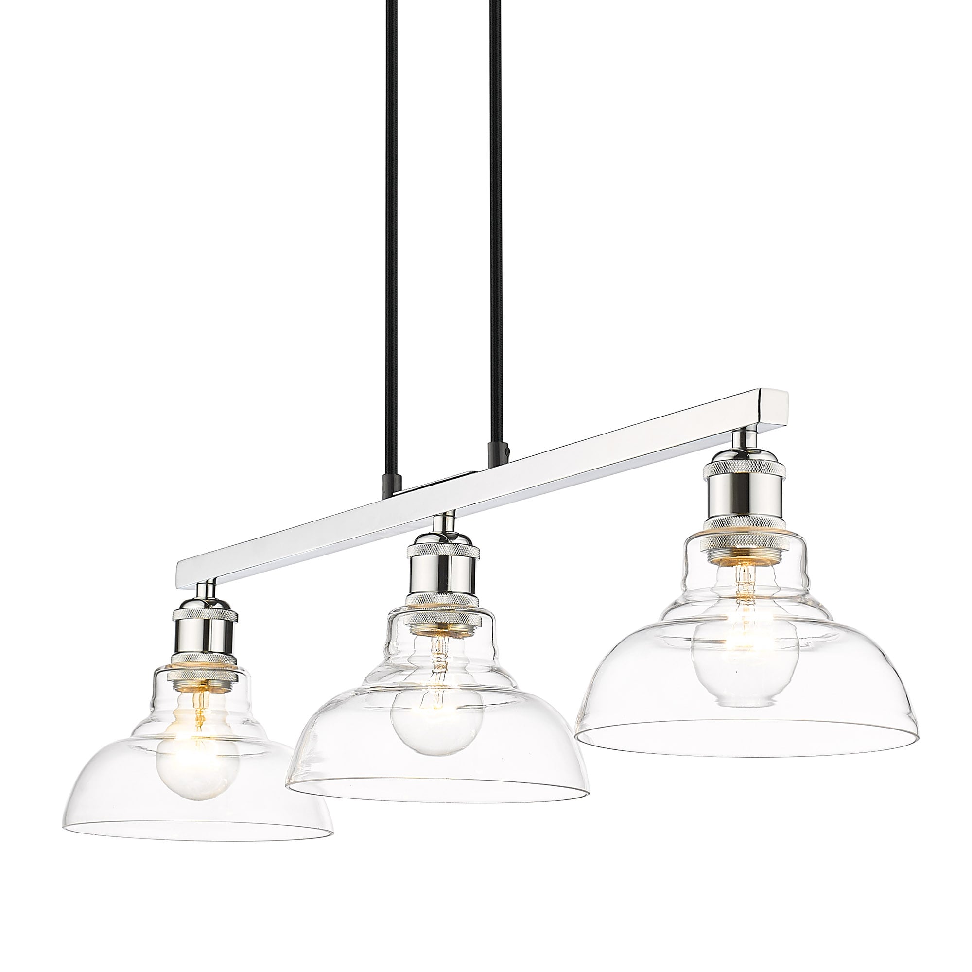 Golden Lighting 0305-LP CH-CLR Pendant-Lights - View #3