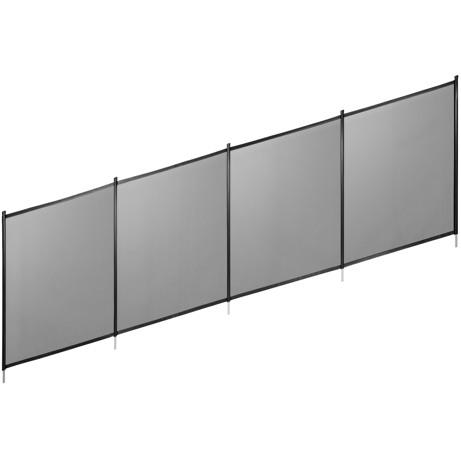 VEVOR 4-ft X 12-ft Black Aluminum Mesh Pool Safety Barrier Panel In The ...