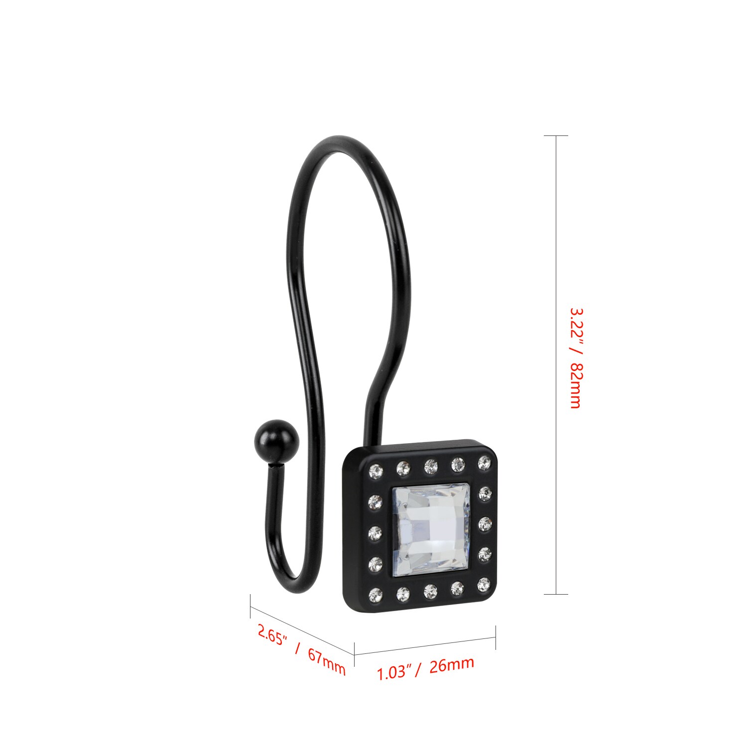 Utopia Alley HK22BK Shower-Rings-Hooks - View #6