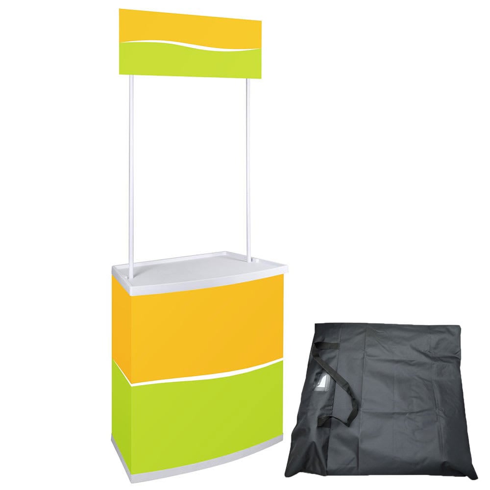 Yescom 35PDM006-PP-07-LO InstaHibit Portable Promotion Counter Table Foldable Booth Kiosk Trade Show Display Banner Stand