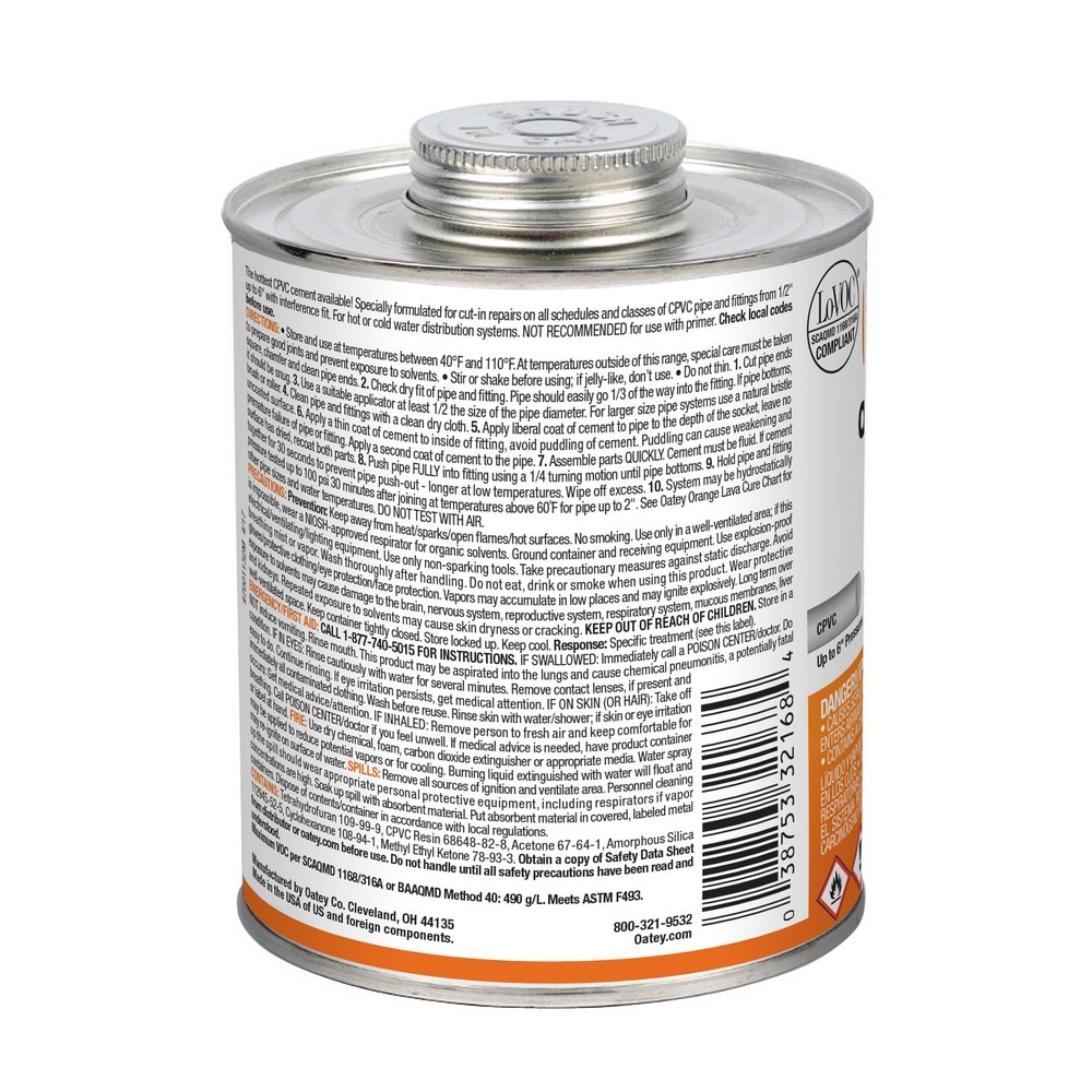 Oatey 32168 Pipe-Cements-Primers-Cleaners - View #10