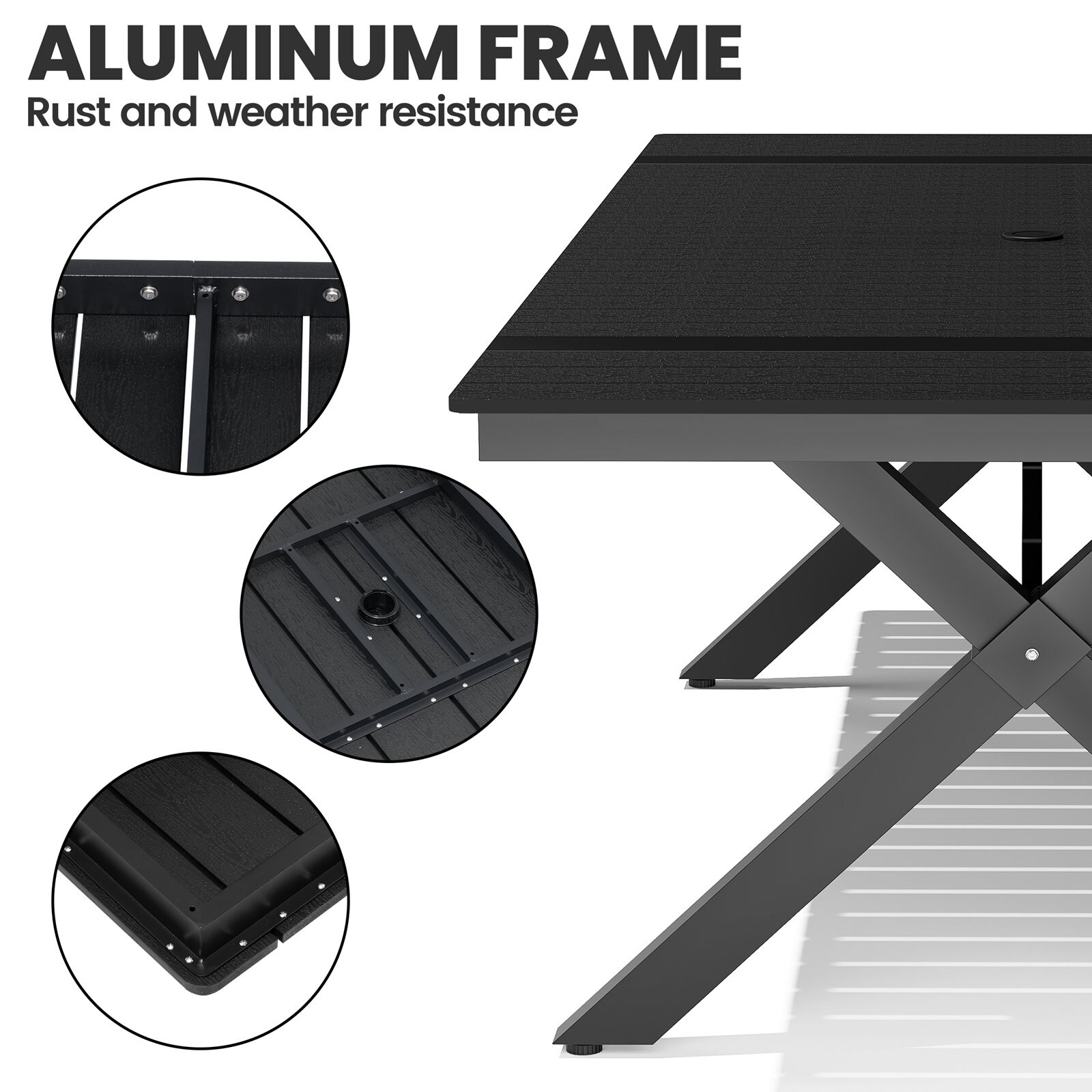 Crestlive Products CL-TB063BLK300 Patio-Tables - View #6