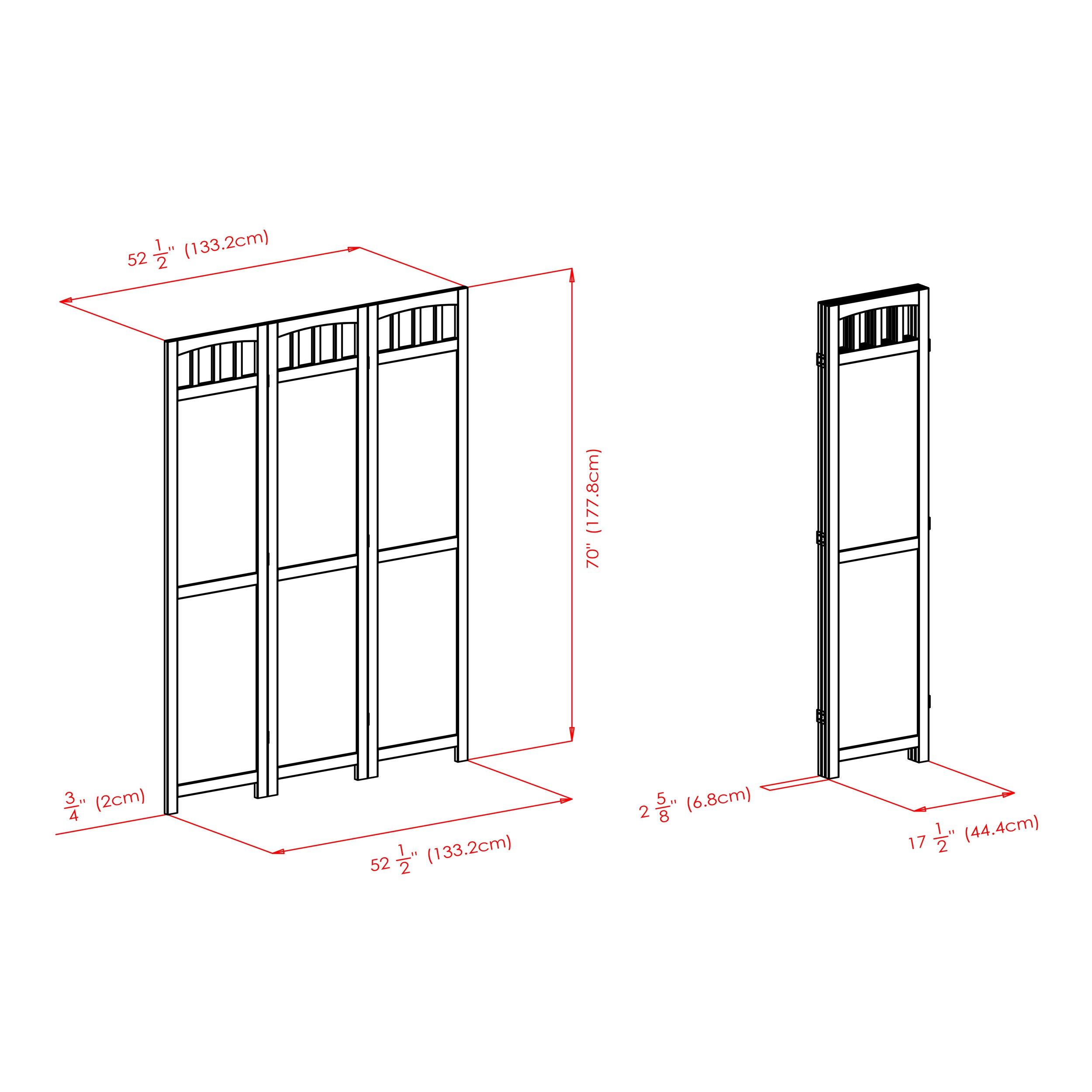 Winsome Wood 94370 Indoor-Privacy-Screens - View #9