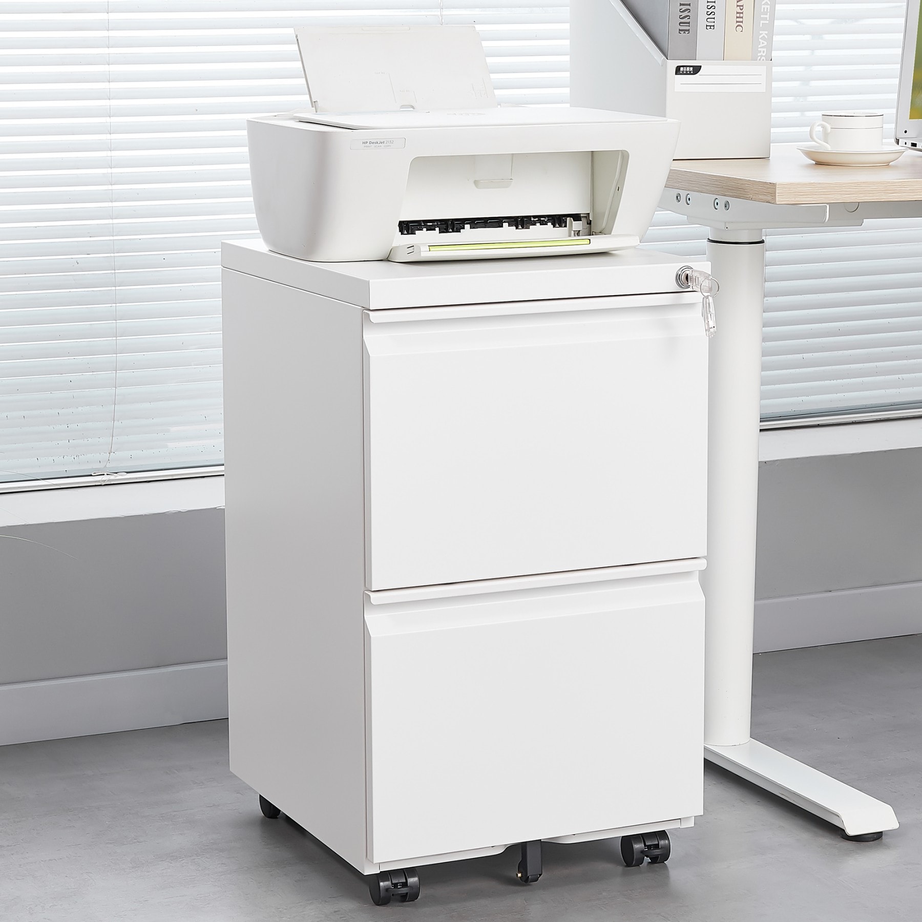 ToolCat PLP1-34-BHH White 2 -Drawer 23.6-in File Cabinet