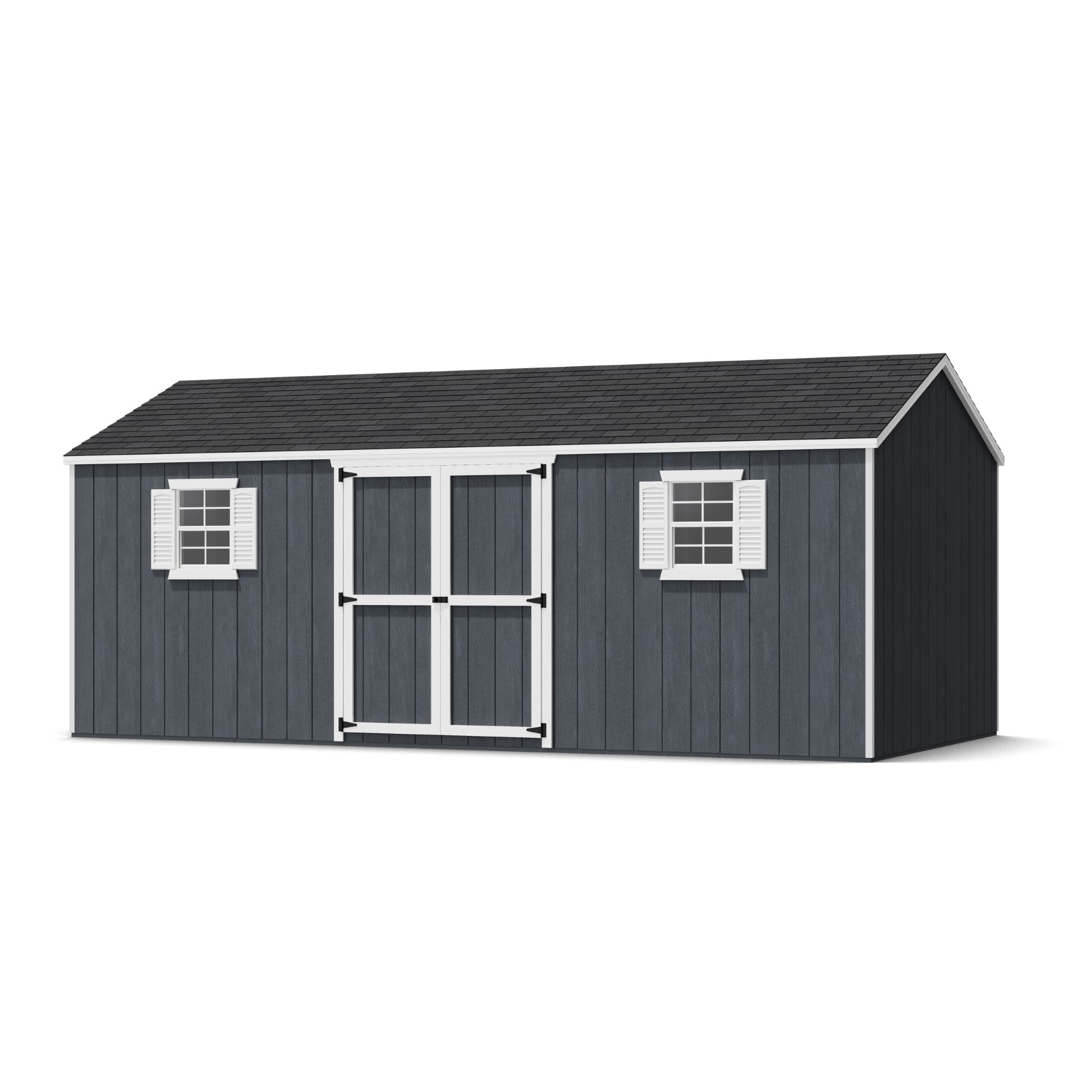 Little Cottage Co 10X20 VWS-PC Value Workshop 10-ft x 20-ft Gable Style Wood Outdoor Storage Shed with 2 Windows 2 Doors