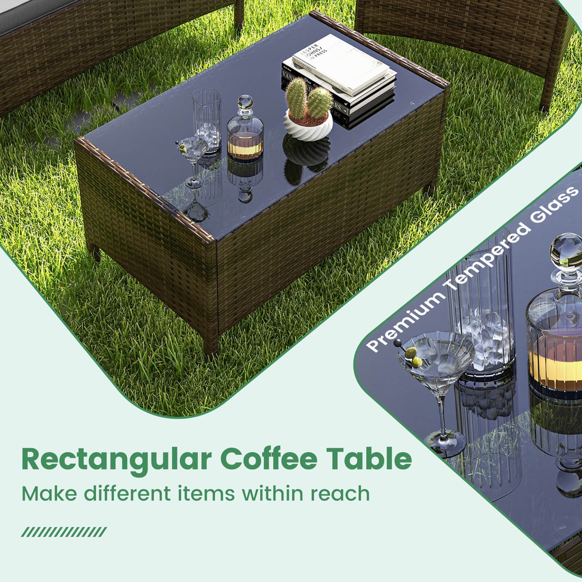 Costway HCST01302 Patio-Conversation-Sets - View #4