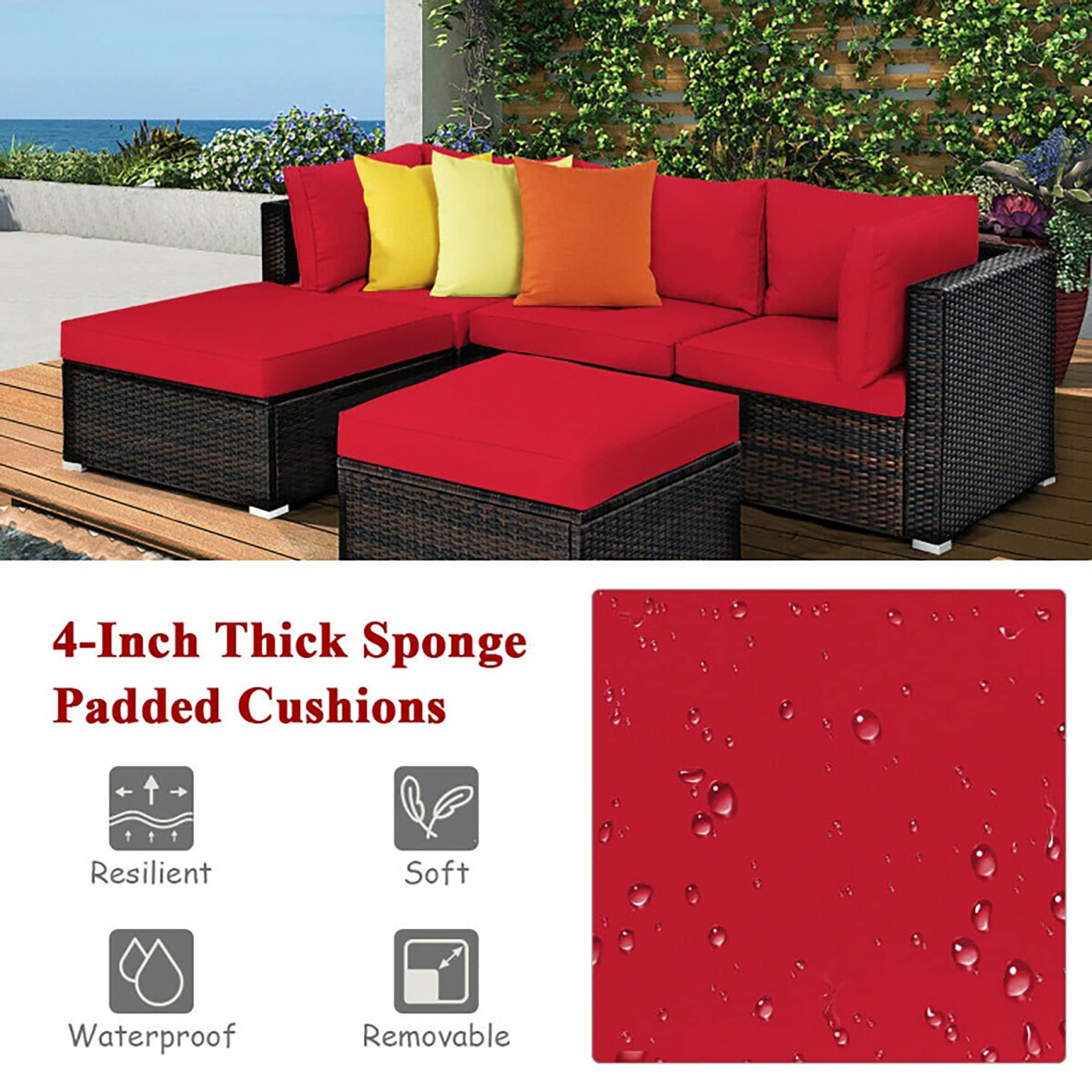 CASAINC CN-RS5001RD Patio-Conversation-Sets - View #9