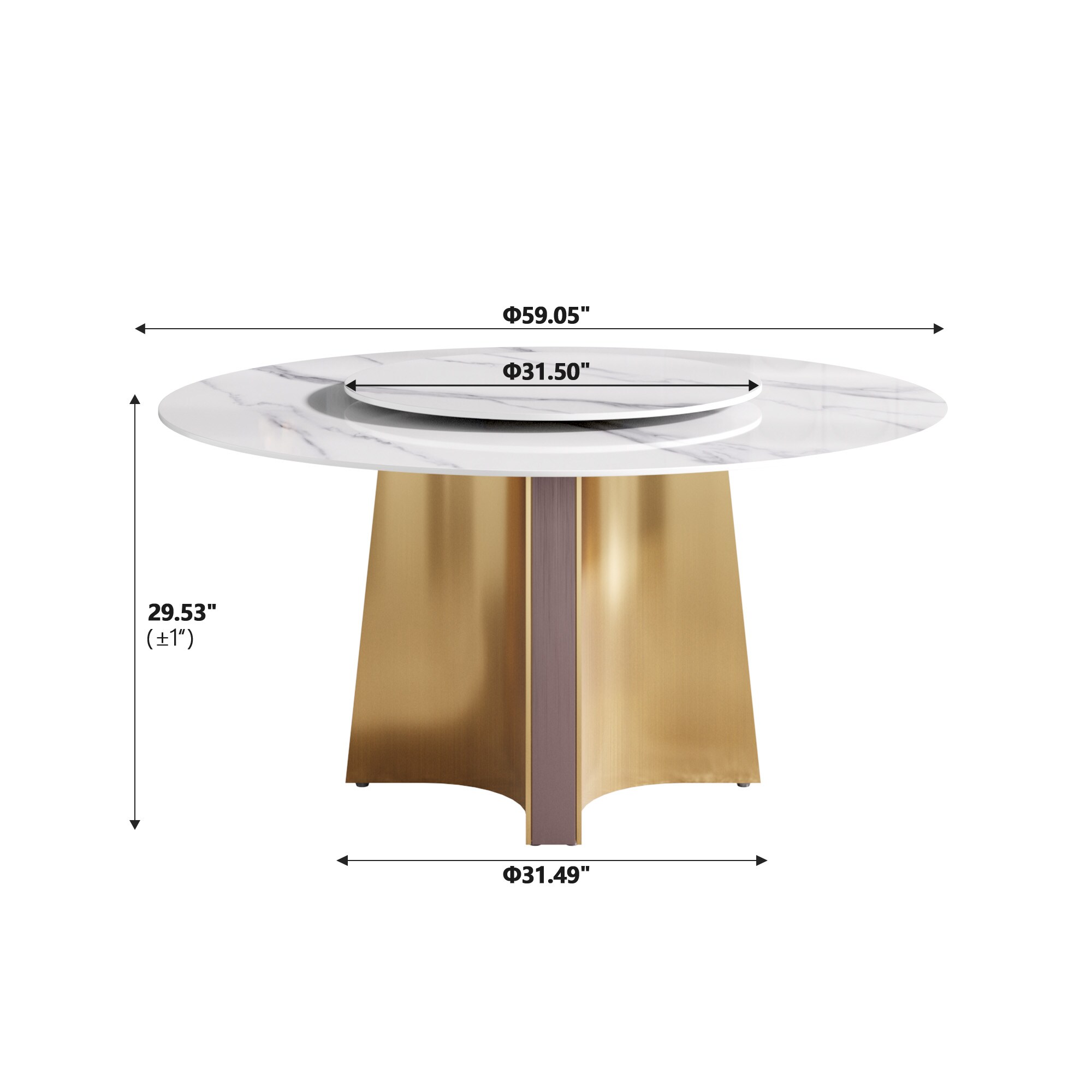 BuotiqHom DH-B-150W80-1G Dining-Tables - View #3